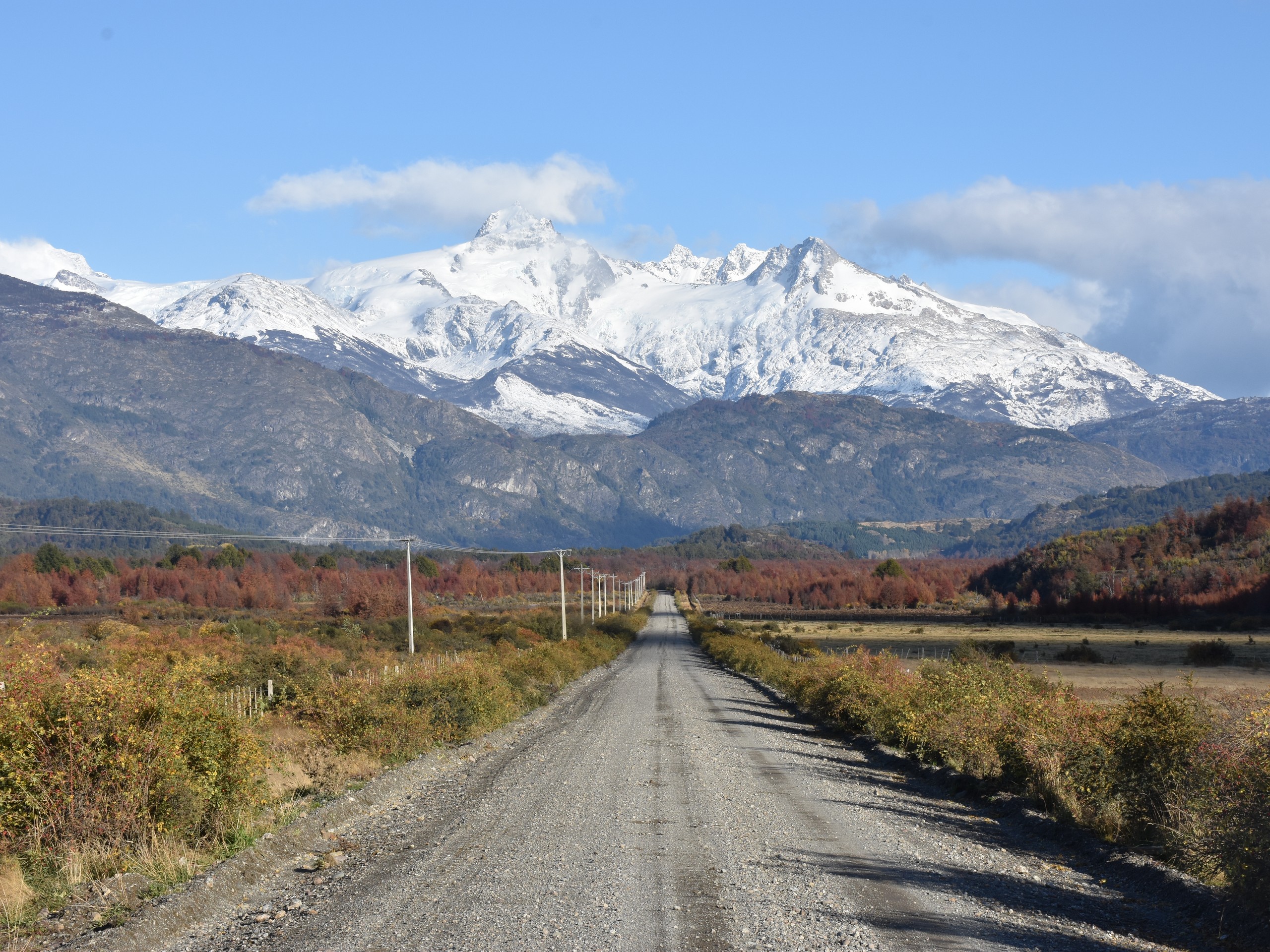 Country road in Chilean Patagonia