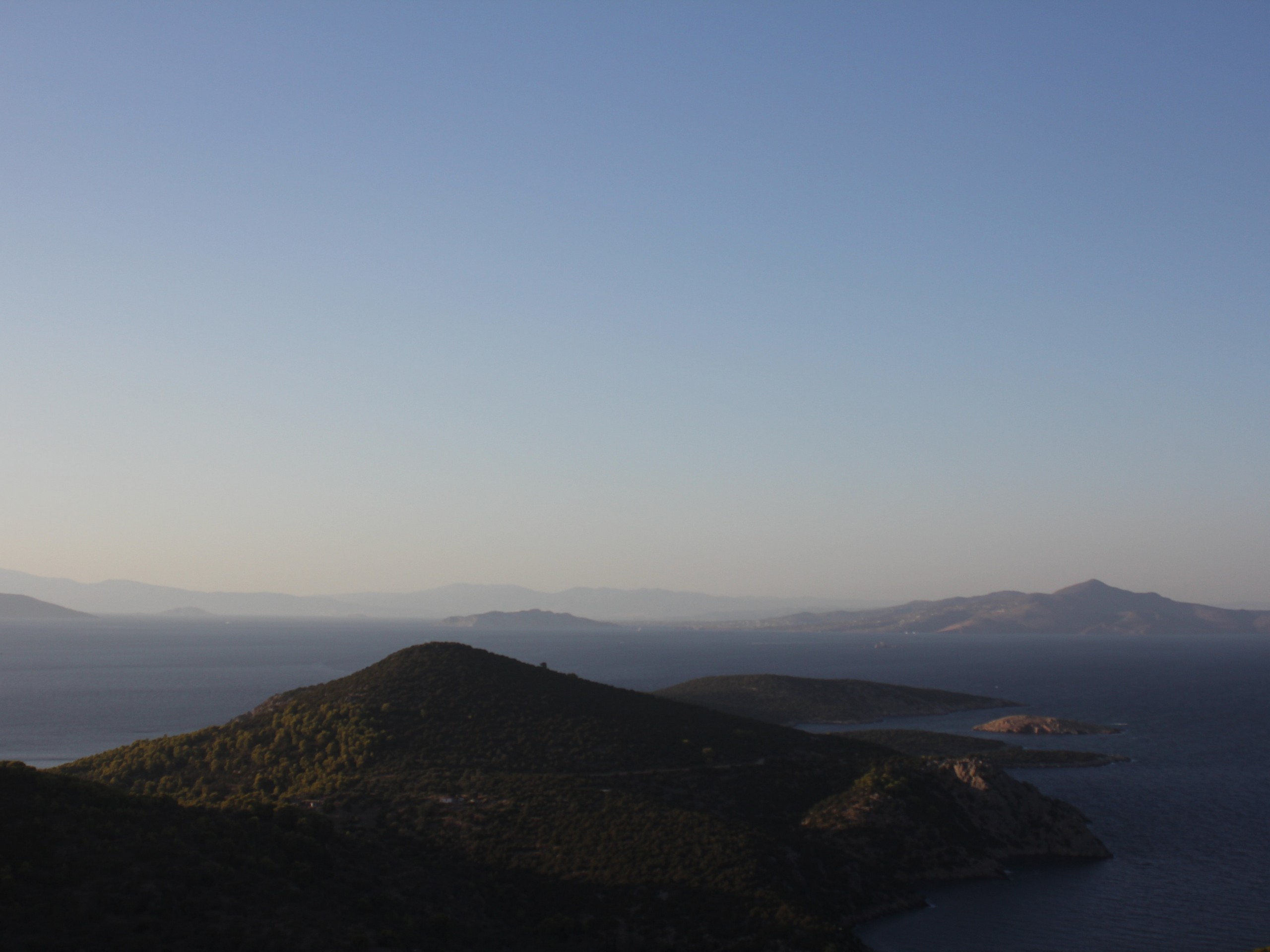Beautiful mountains in Poros Island