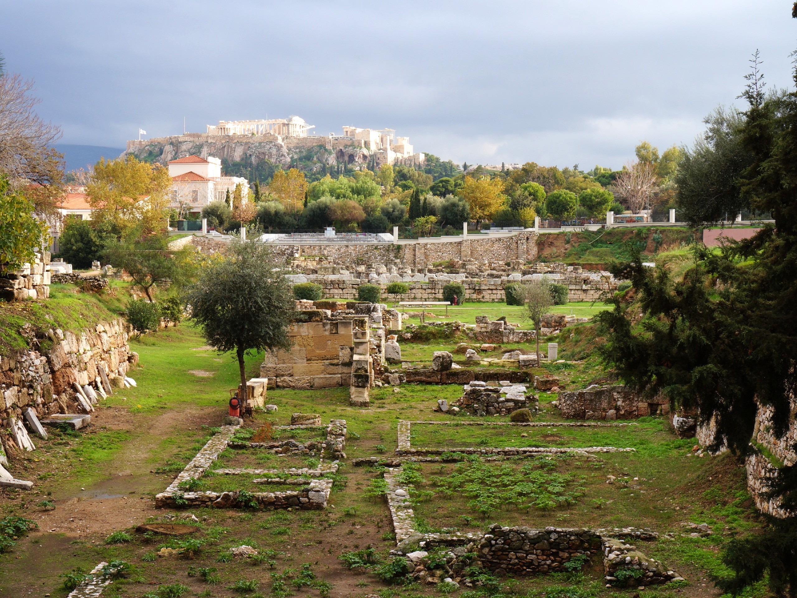 Old ruins in Athens, Greece
