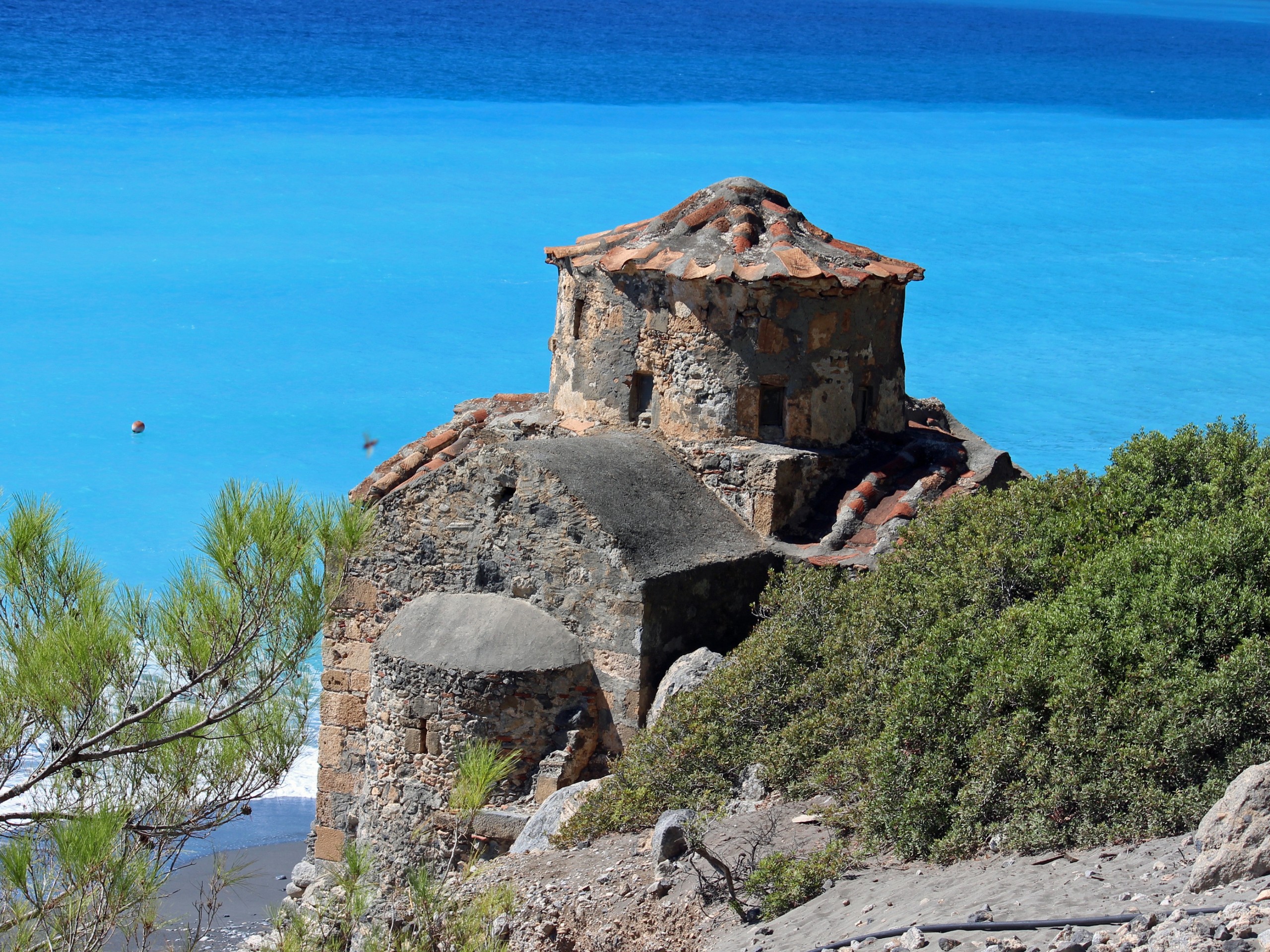Agia Roumeli along the Crete coast