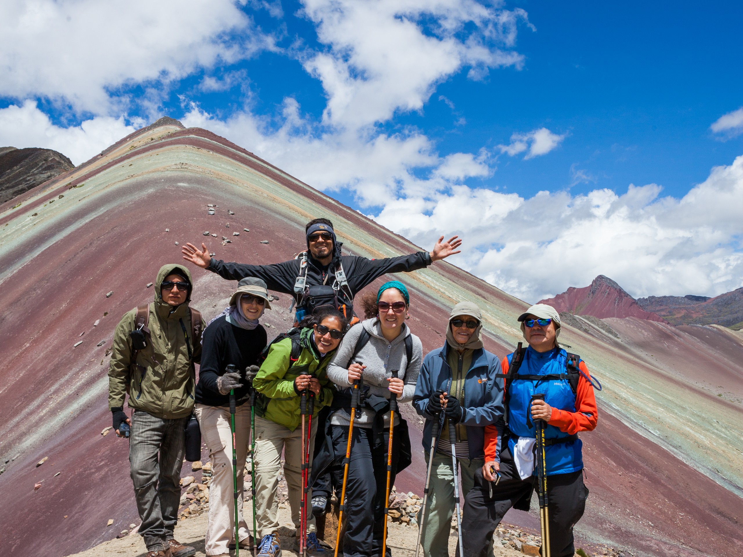 Group photo in Vinicunca