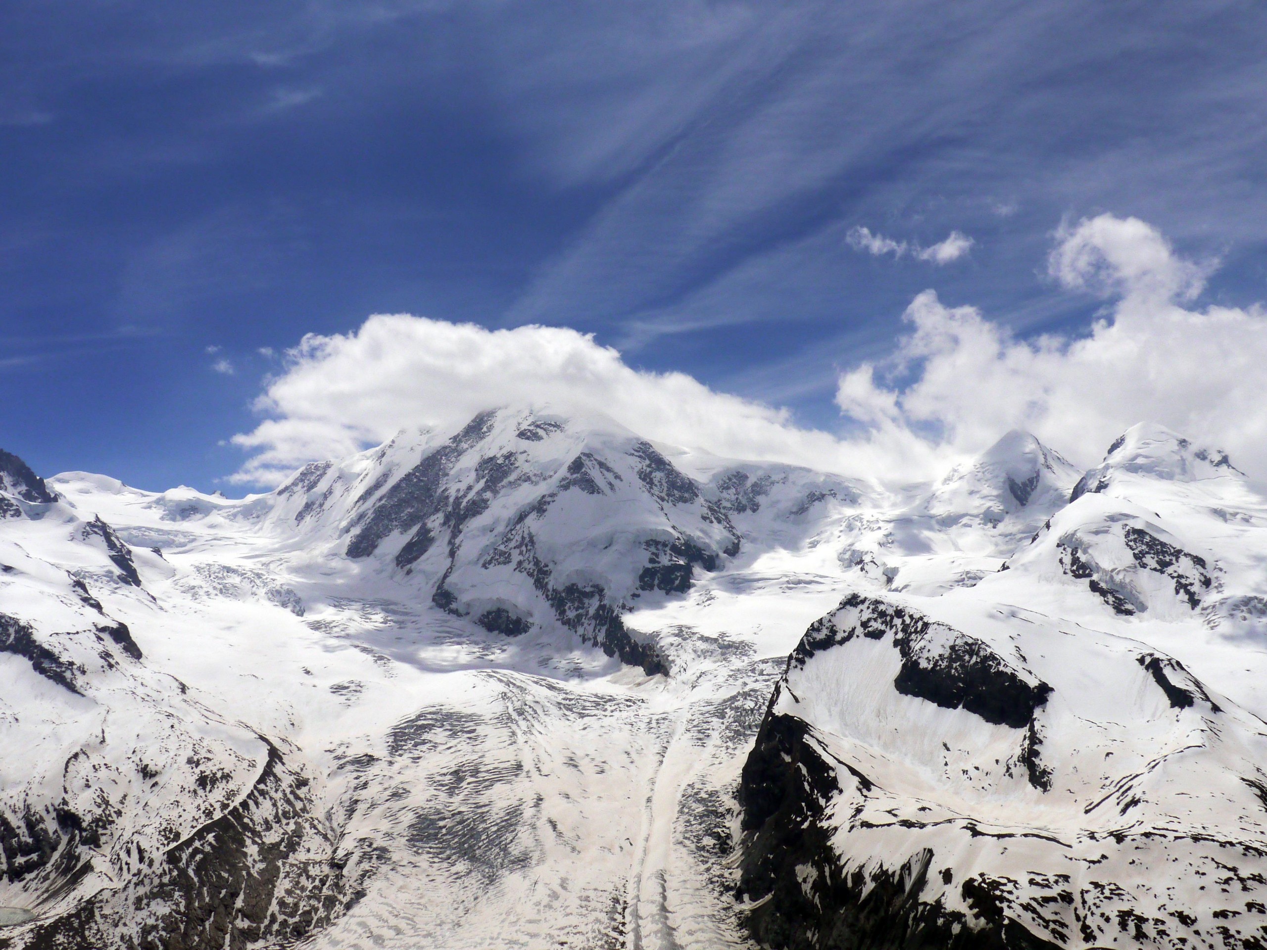 Monterosa Mountain in Italy