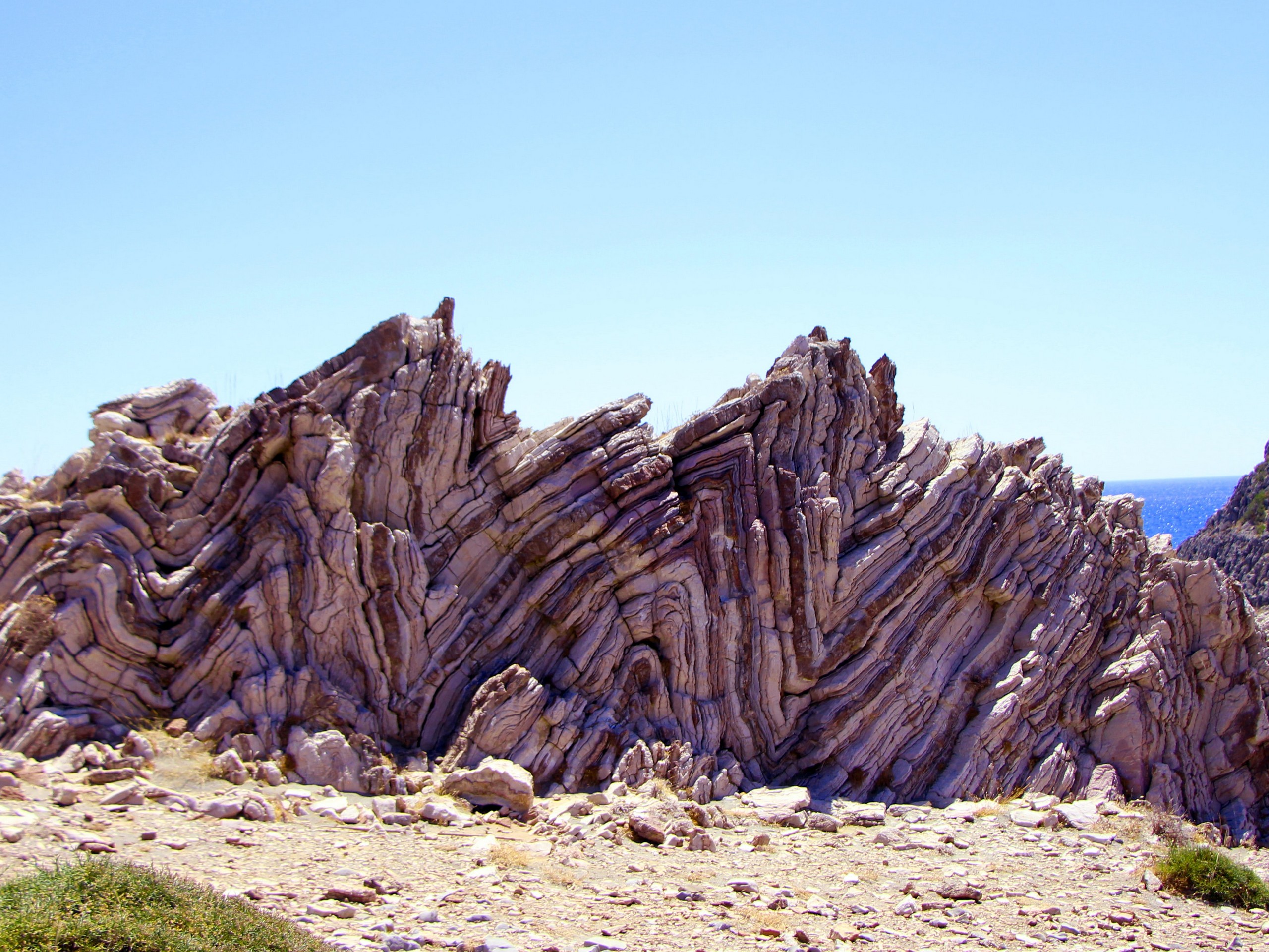 Rock formations in Crete, Greece