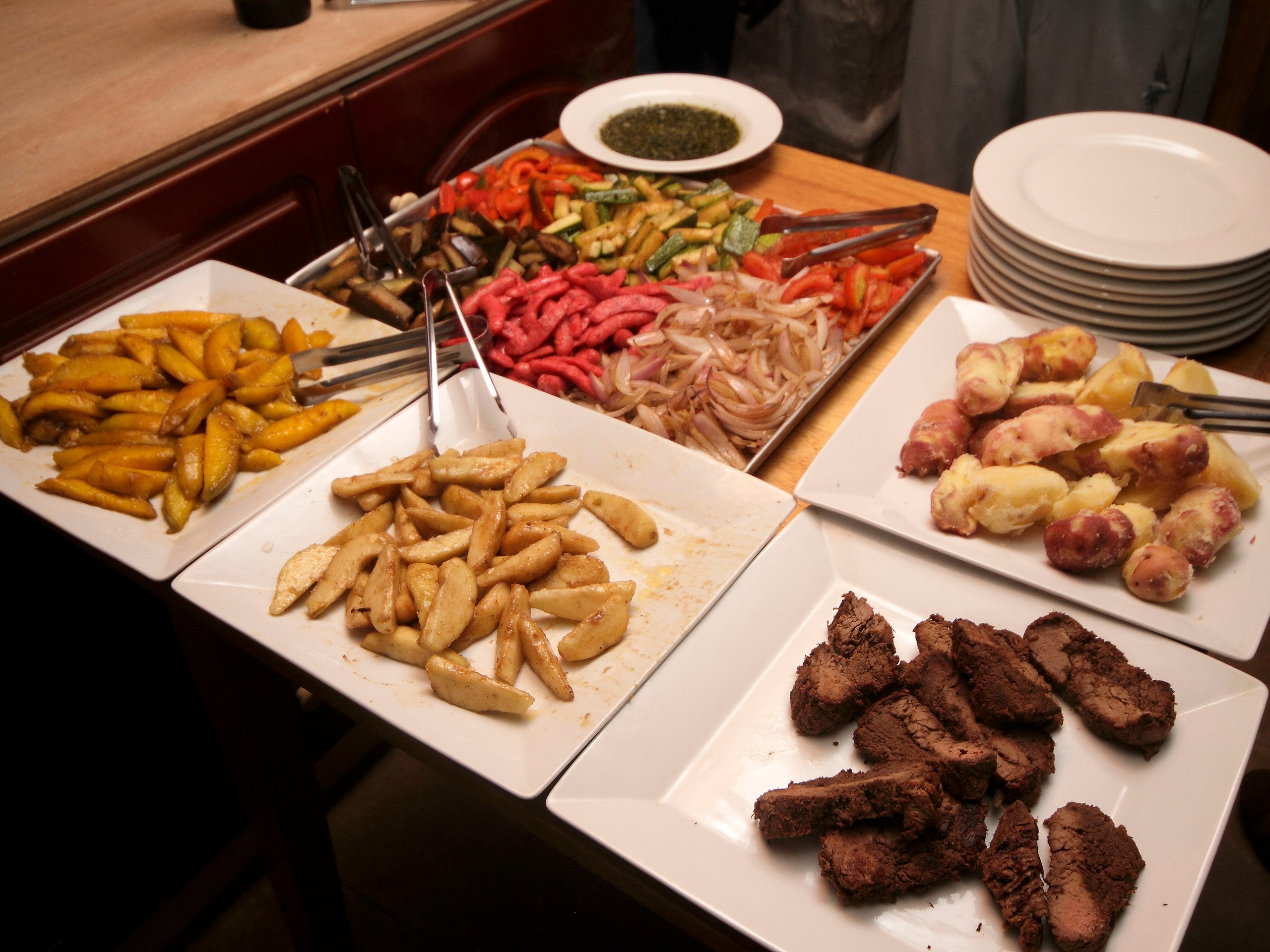 BBQ Buffet in one of the lodges along the trail