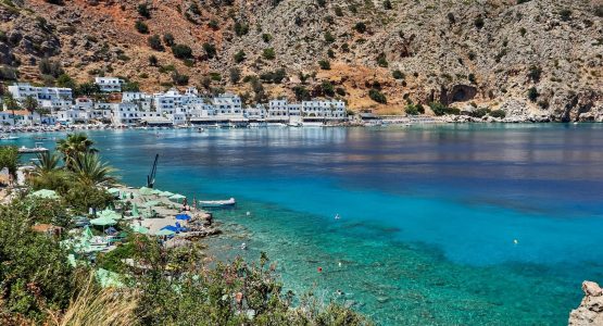 Small bay in Crete Island