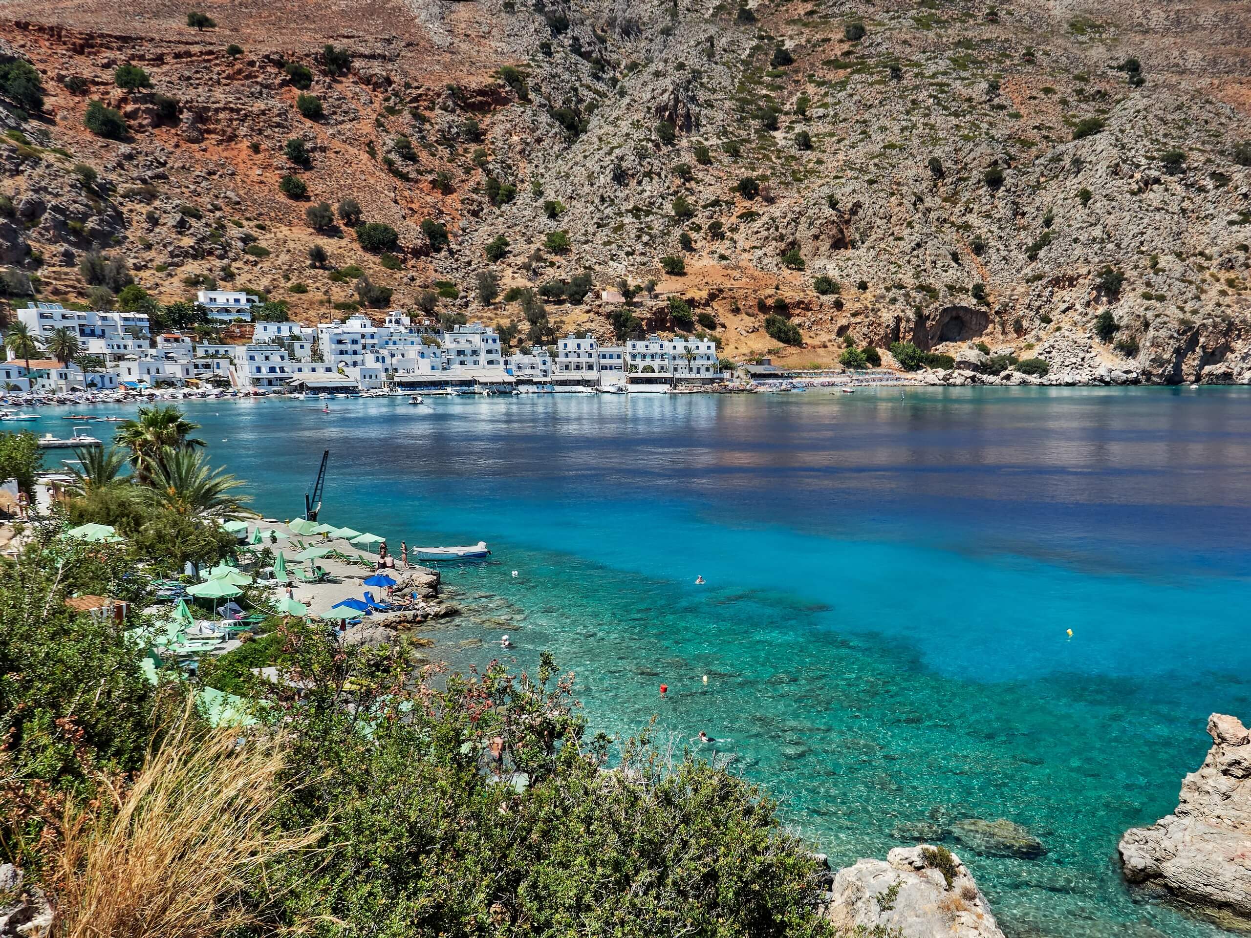 Small bay in Crete Island