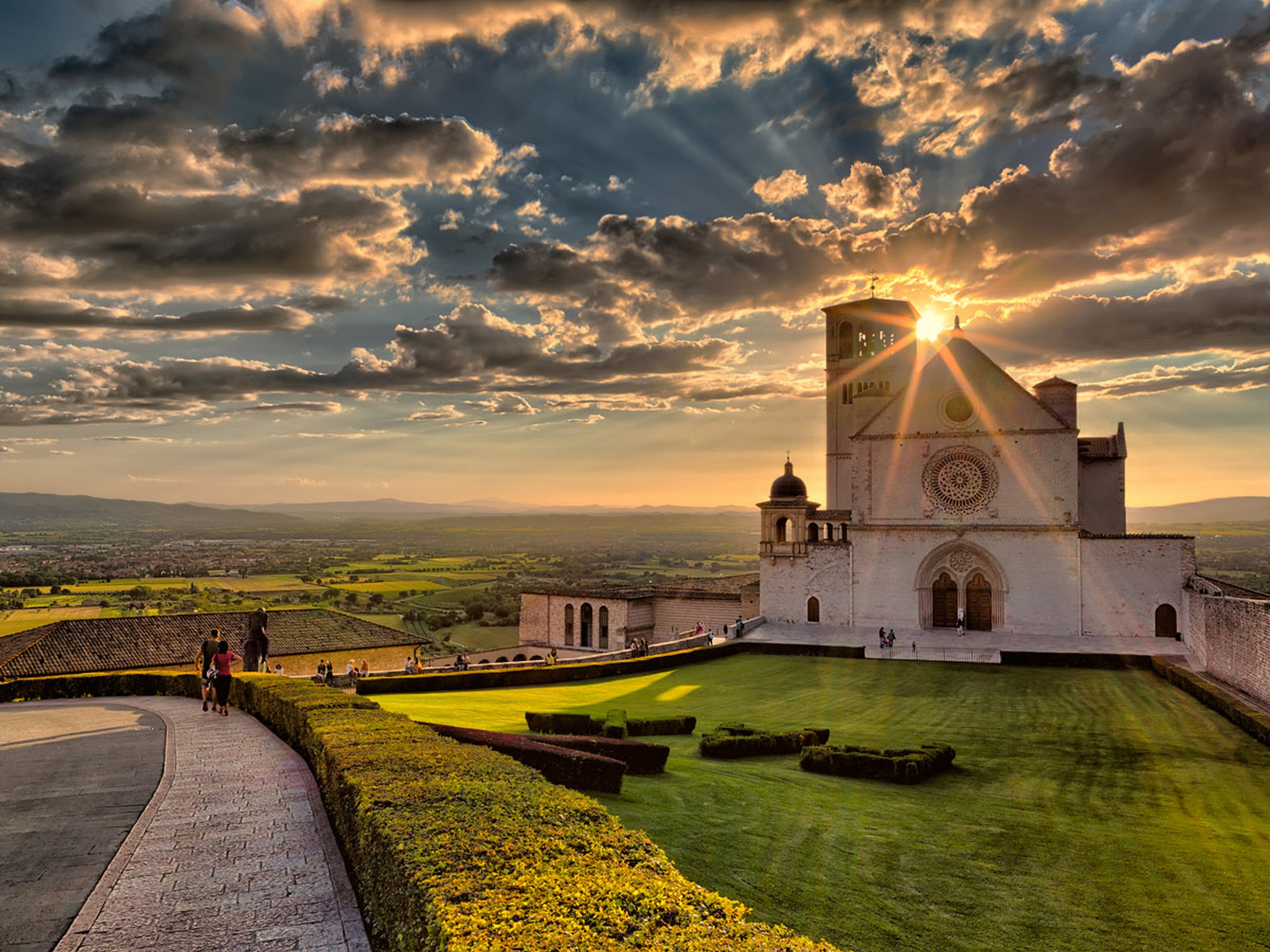 Beautiful Italian architecture, seen while on road biking tour in Italy