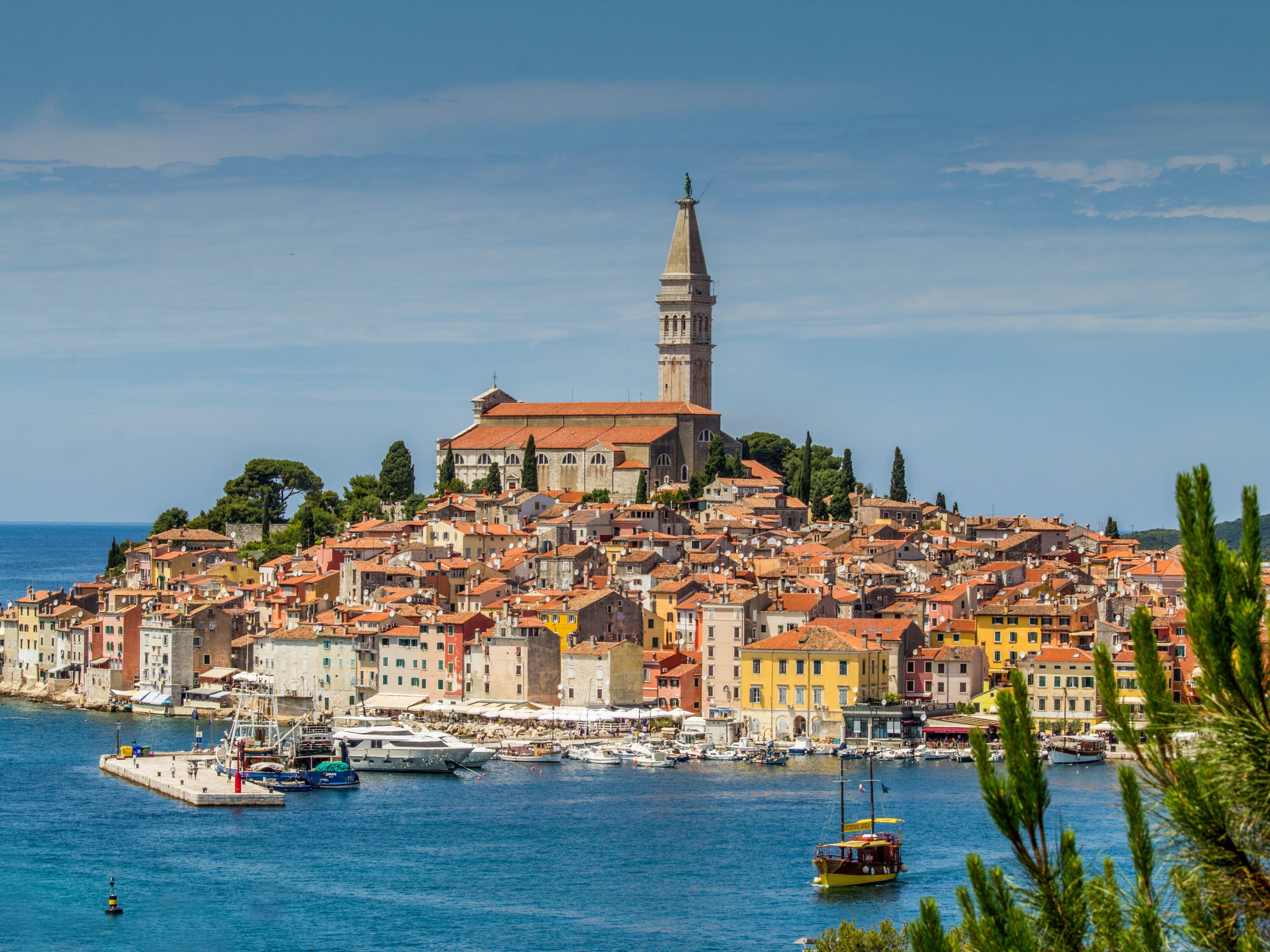 Beautiful oldtown of Rovinj, Croatia