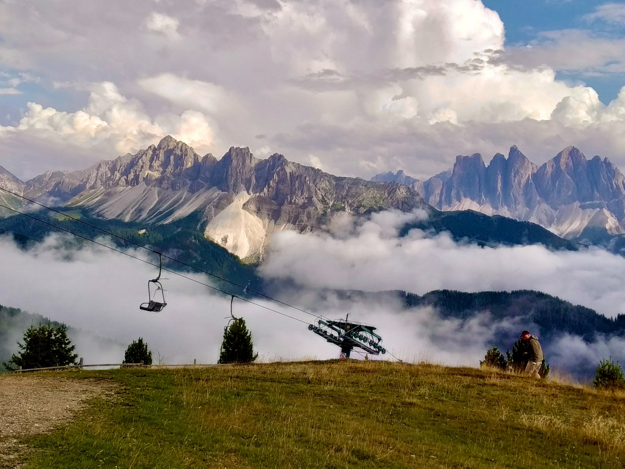 Ski hill in Dolorama, Italy