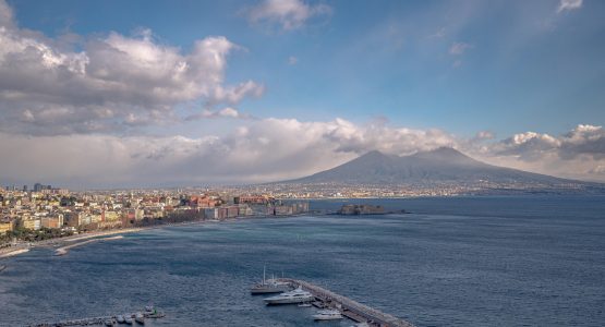 Gulf of Naples in Italy