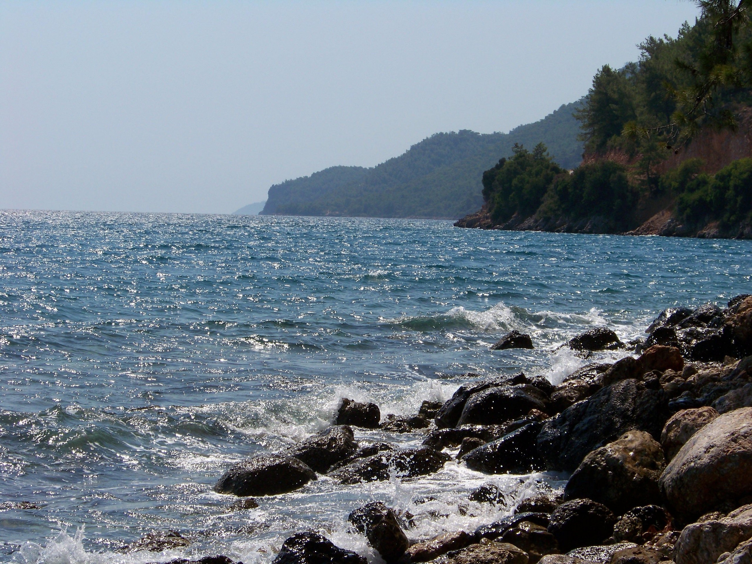 Beautiful coast at Mugla, visited while on biking tour