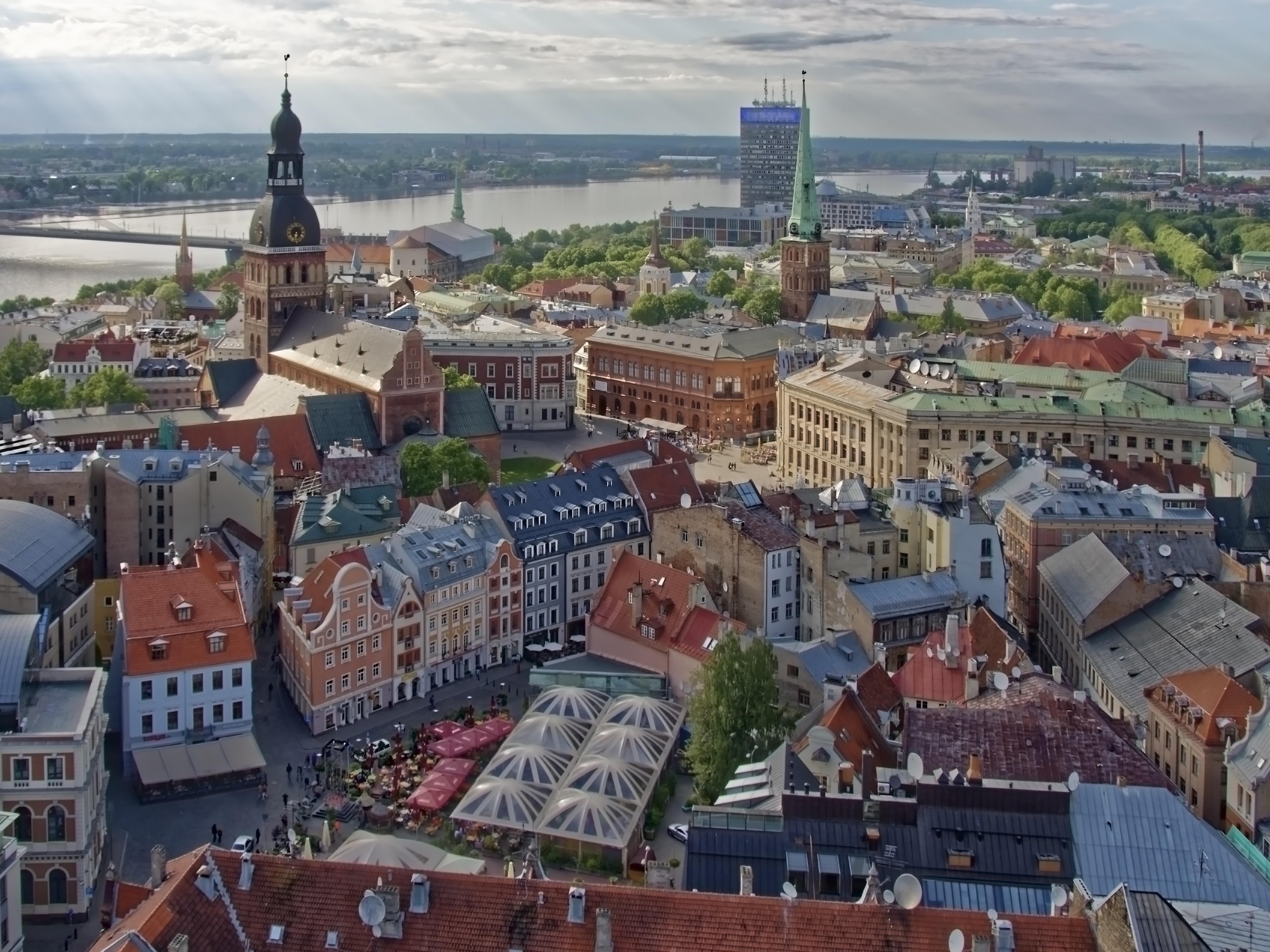 Riga as seen from the above