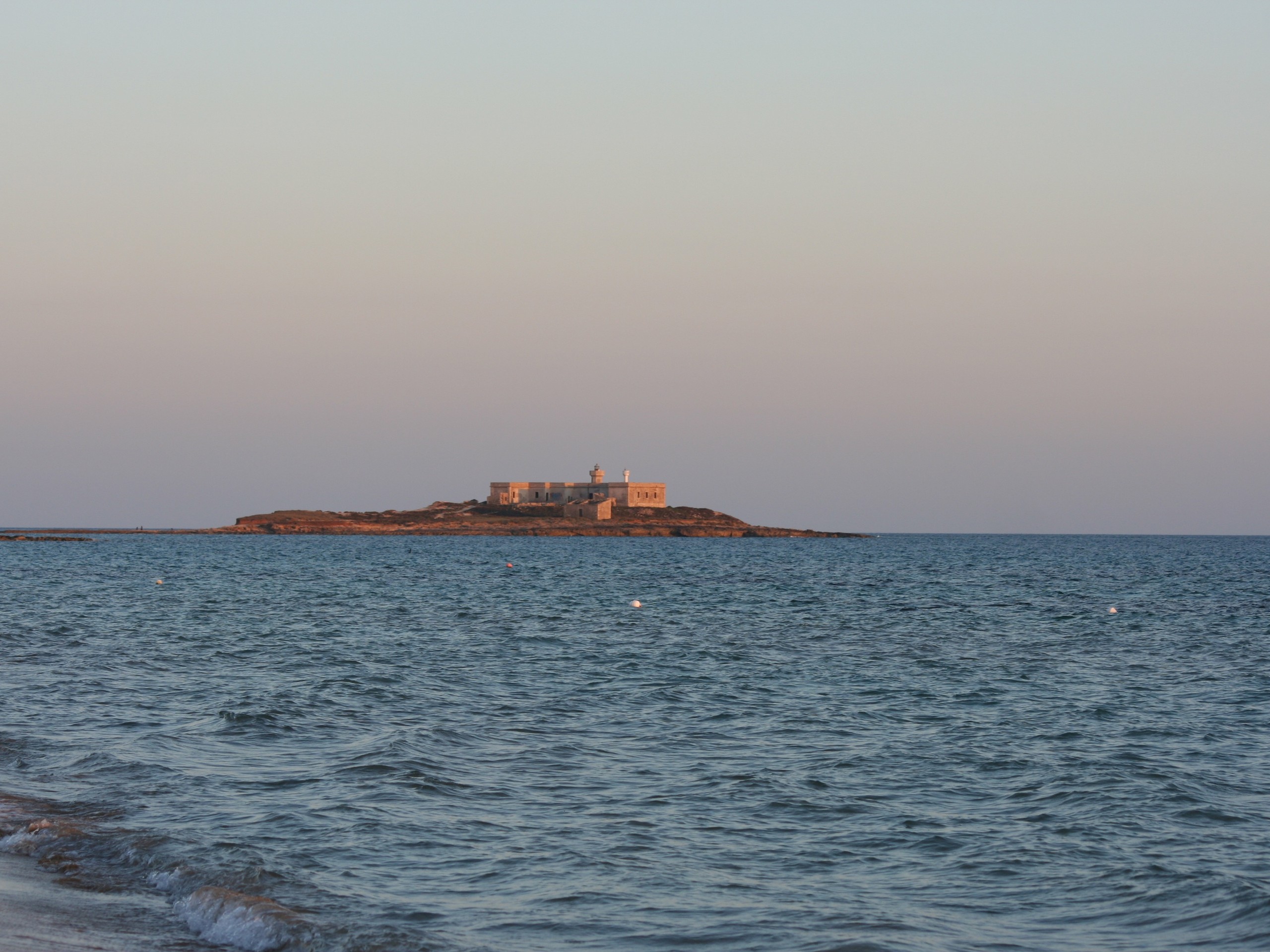 Small island as seen from Sicily