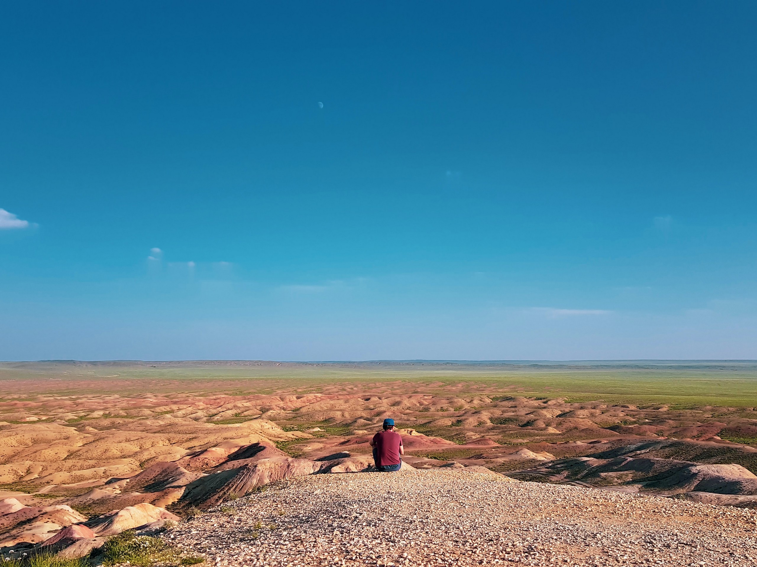 Vast desert in Mongolia