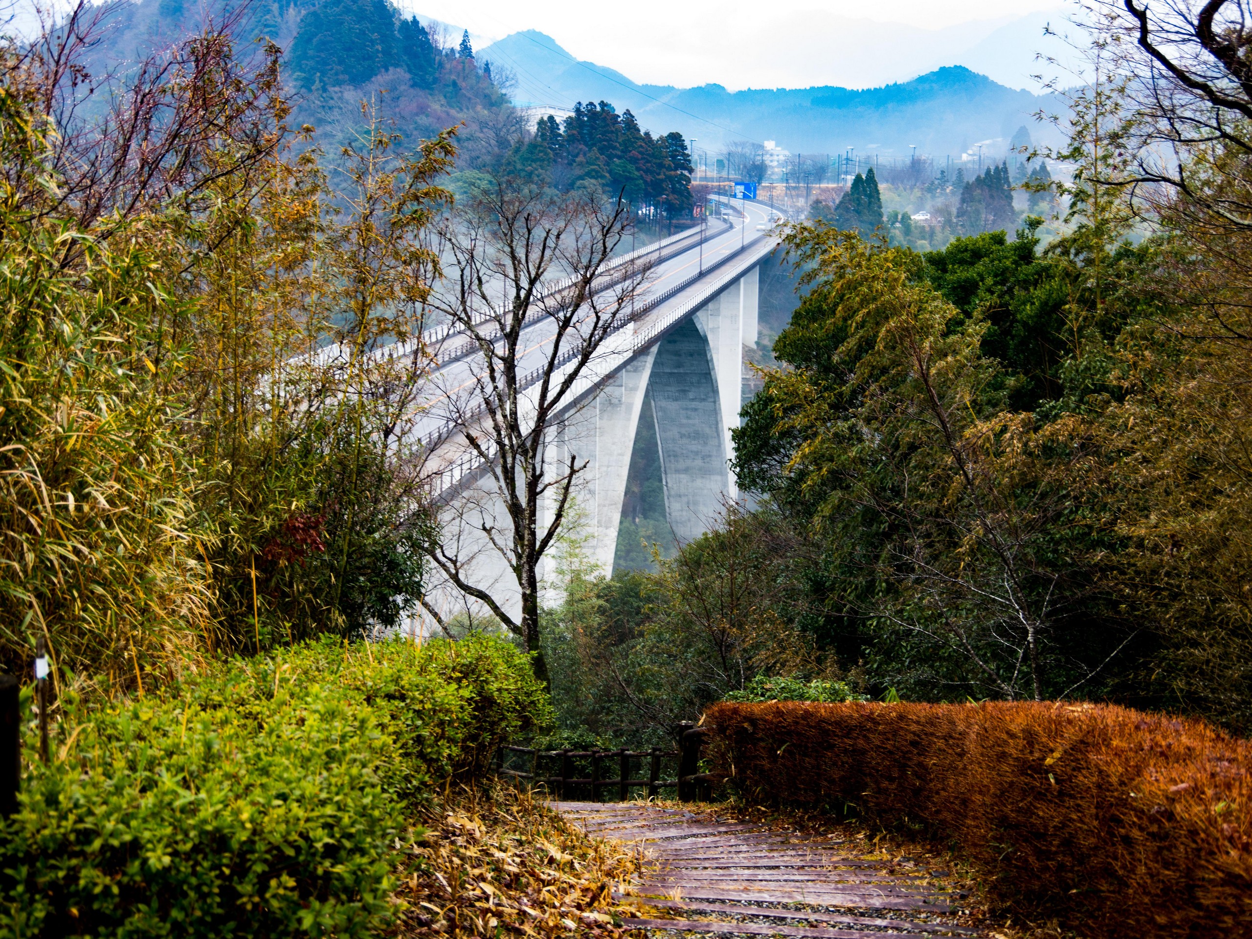 Beautiful bridge in Kyushu Island, Japan