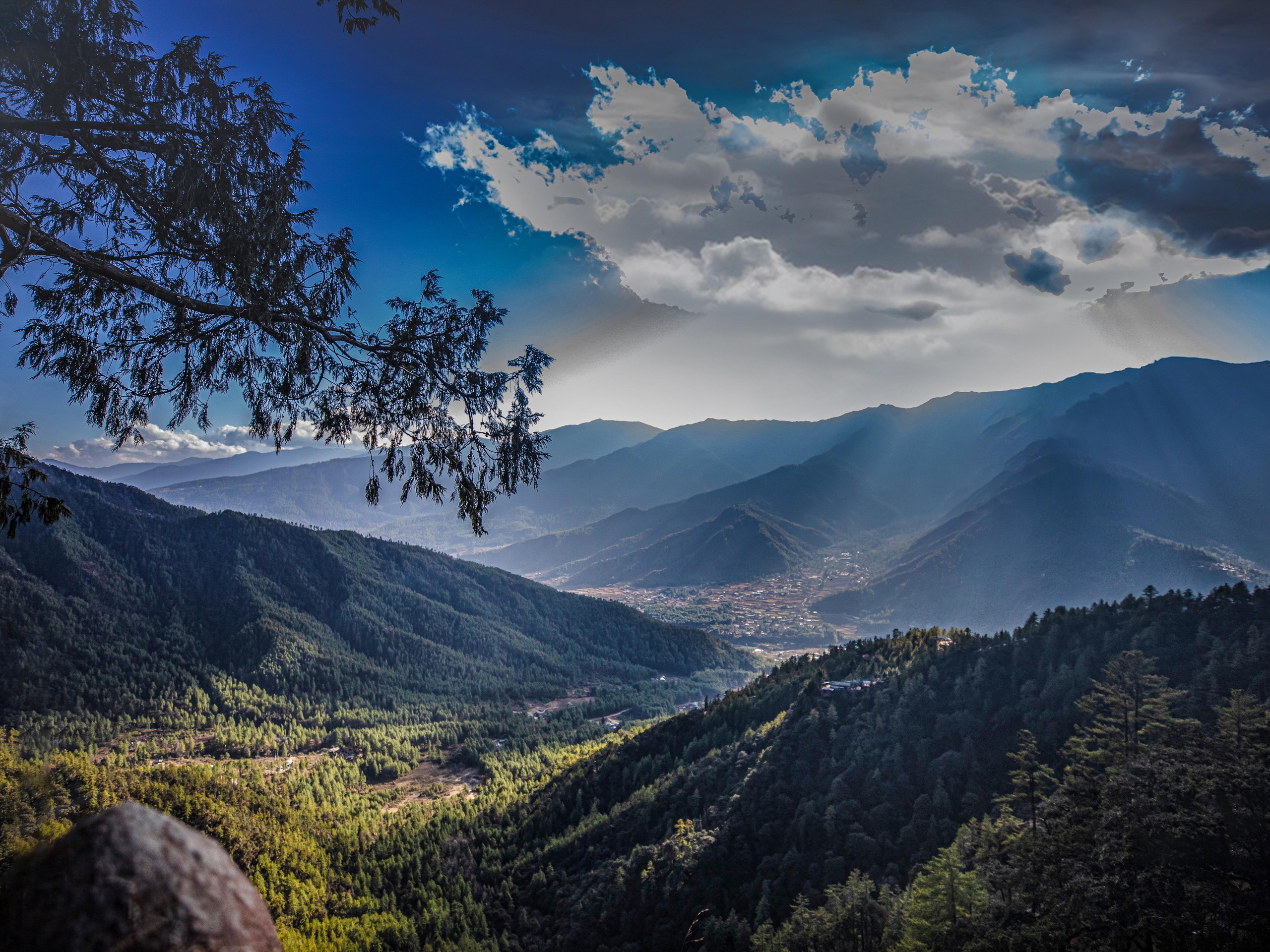 Beautiful valley near Thimpu