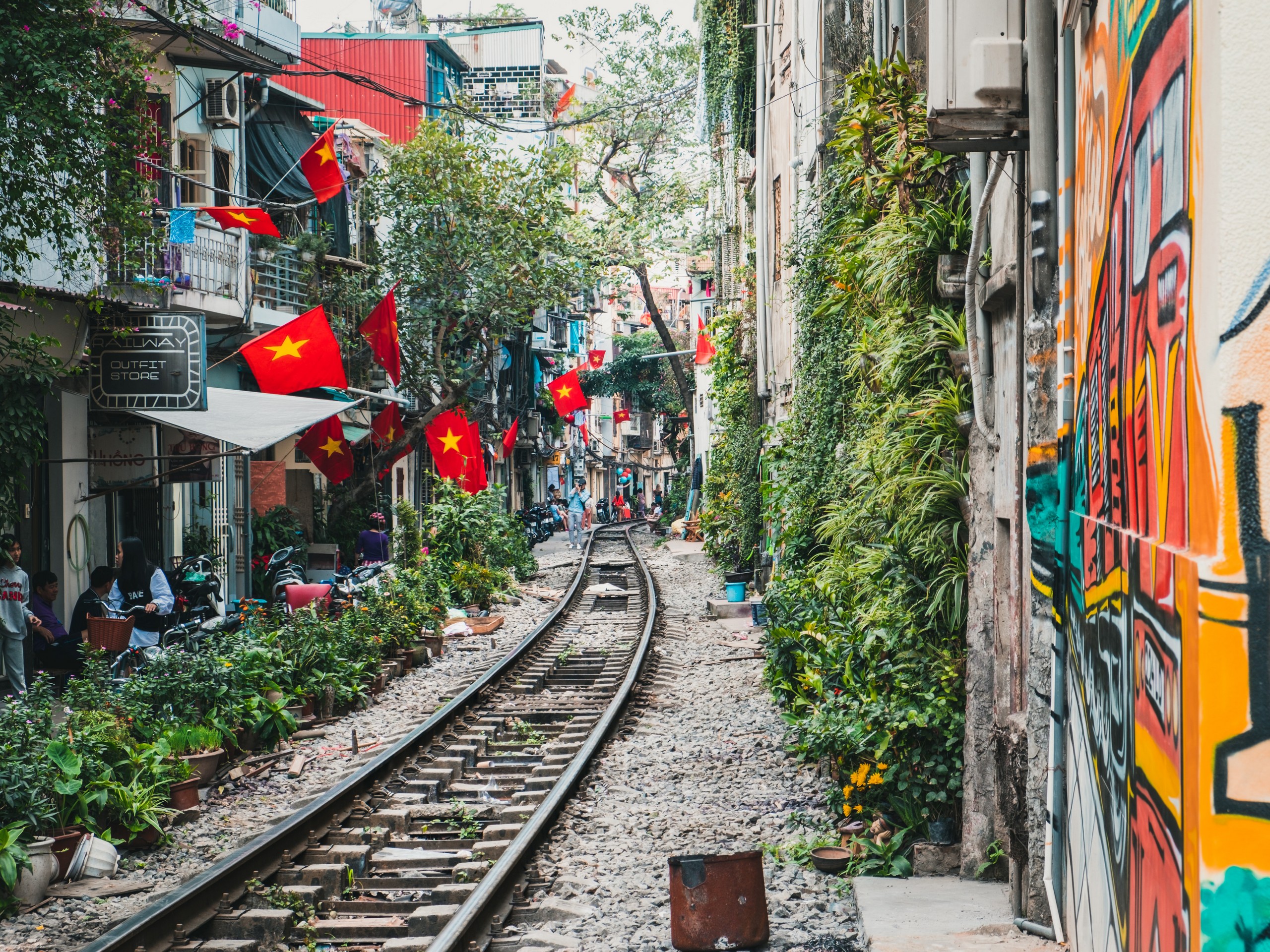 Small street in Vietnam