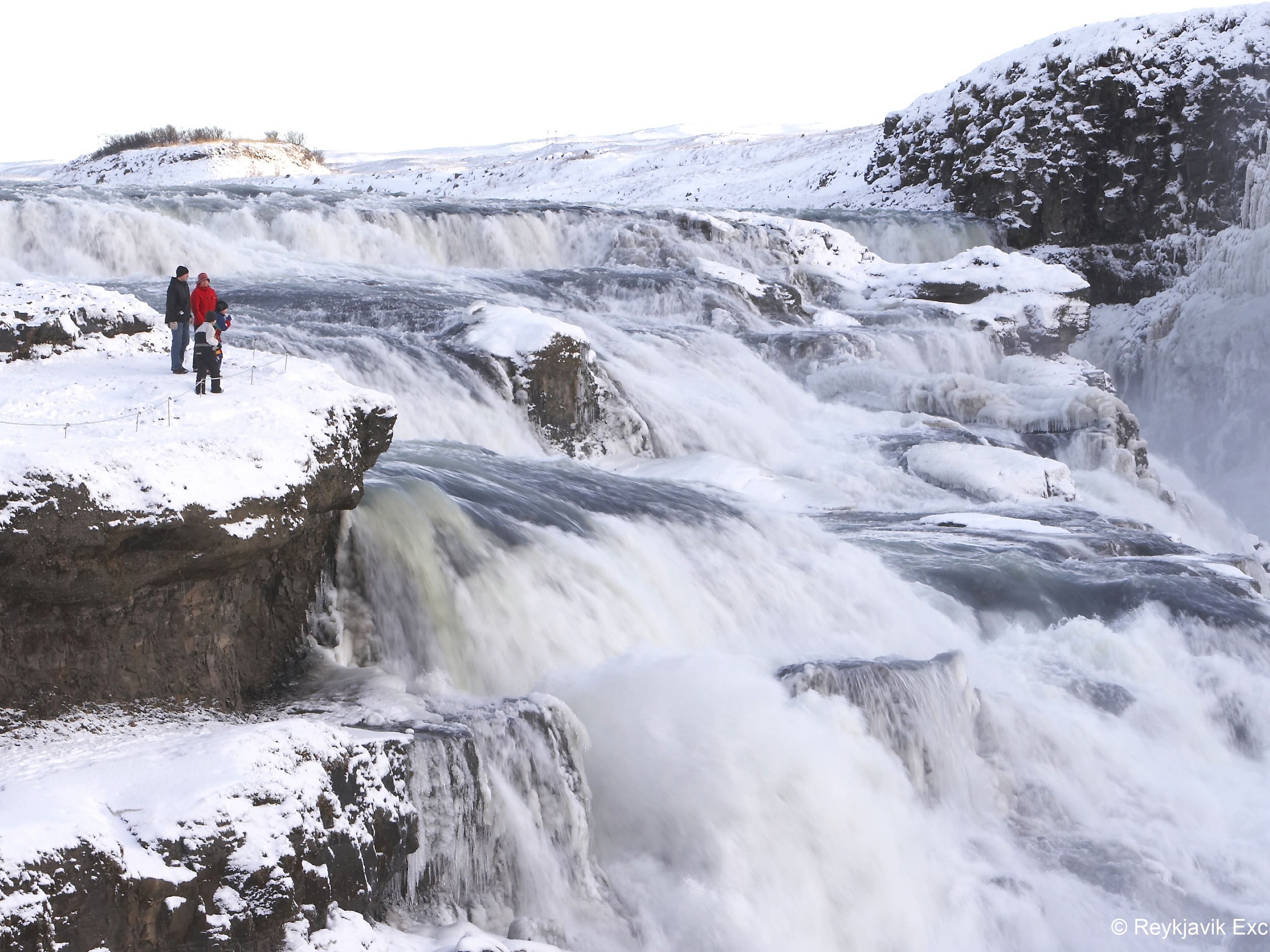 Energetic creek seen in South Iceland