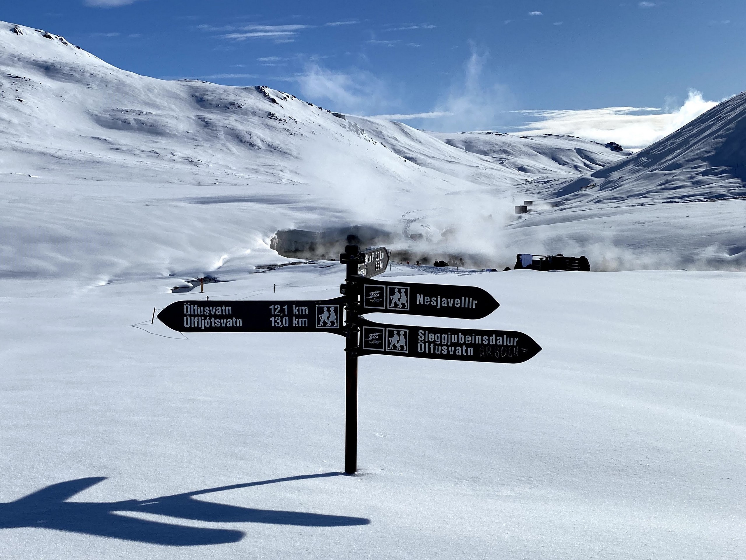 Waypoints covered in snow - Photo by Emelia Blöndal