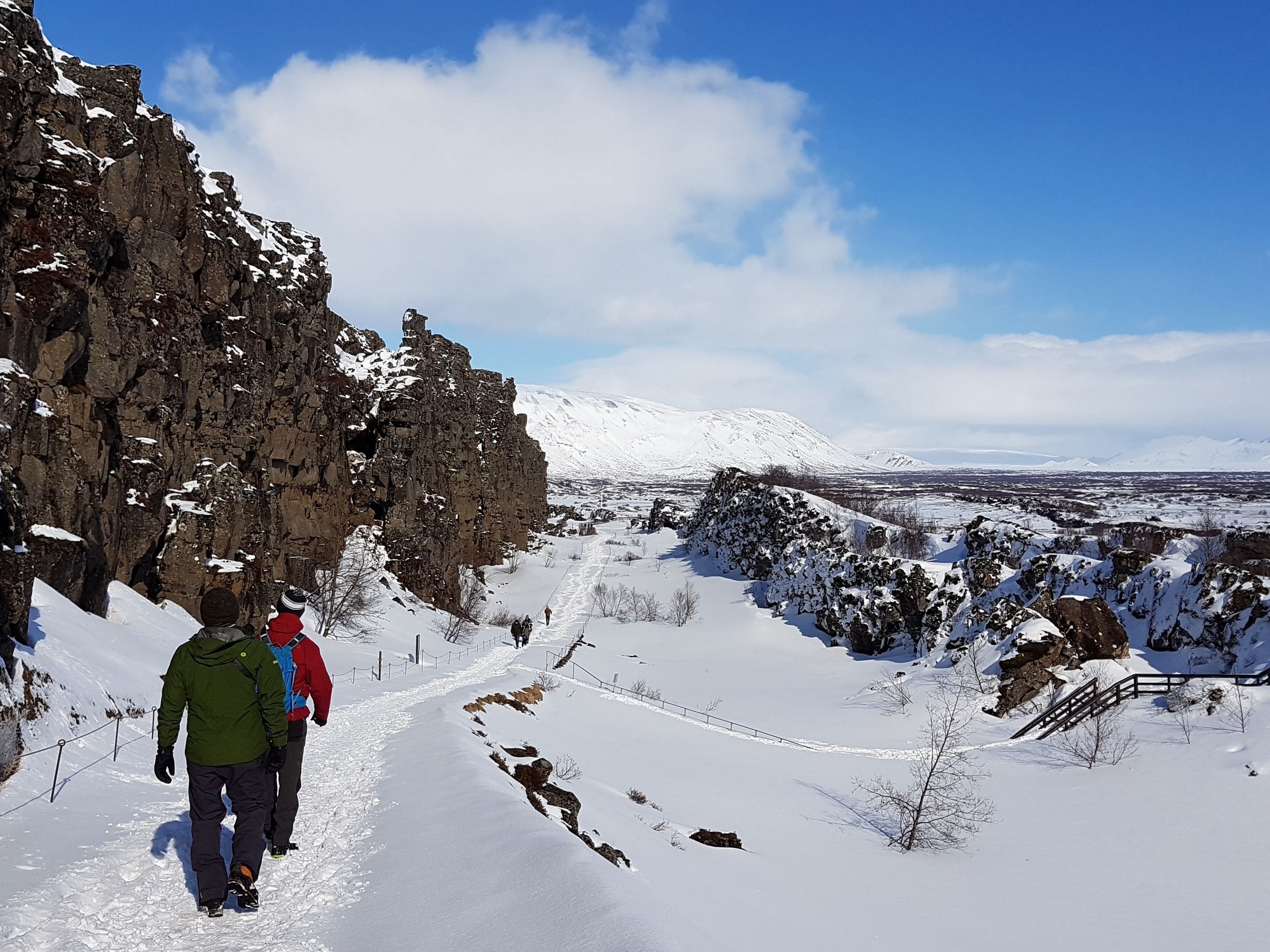 Hiking in the southern Iceland during the winter - Photo by Margrét Blöndal