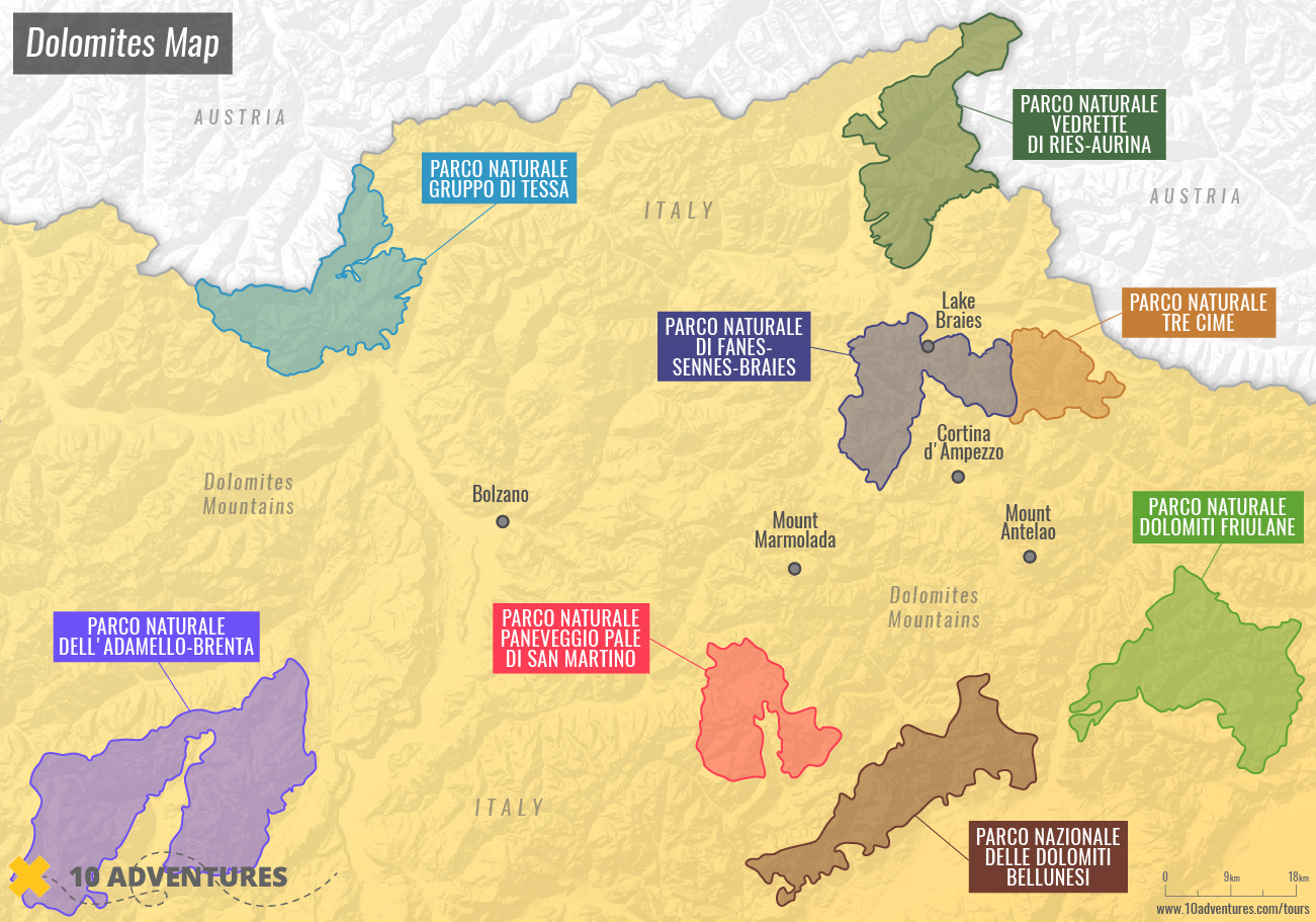 dolomites map