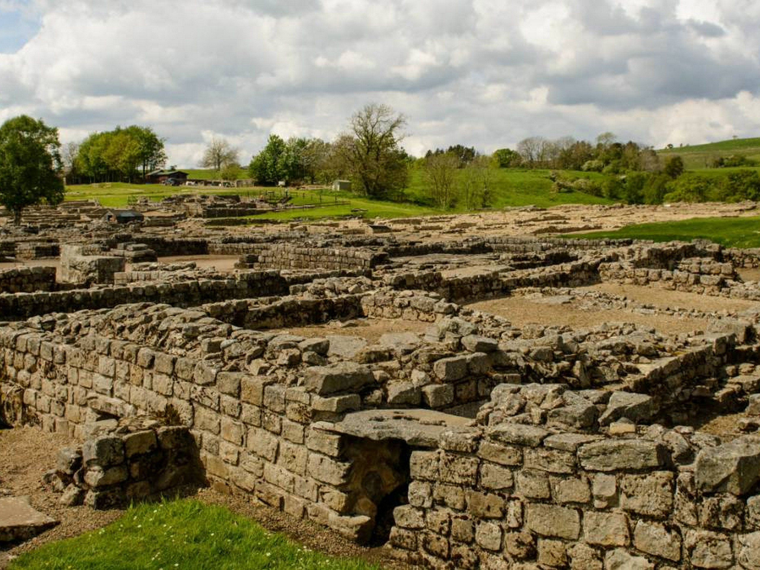 The ruins of Vindolanda, England