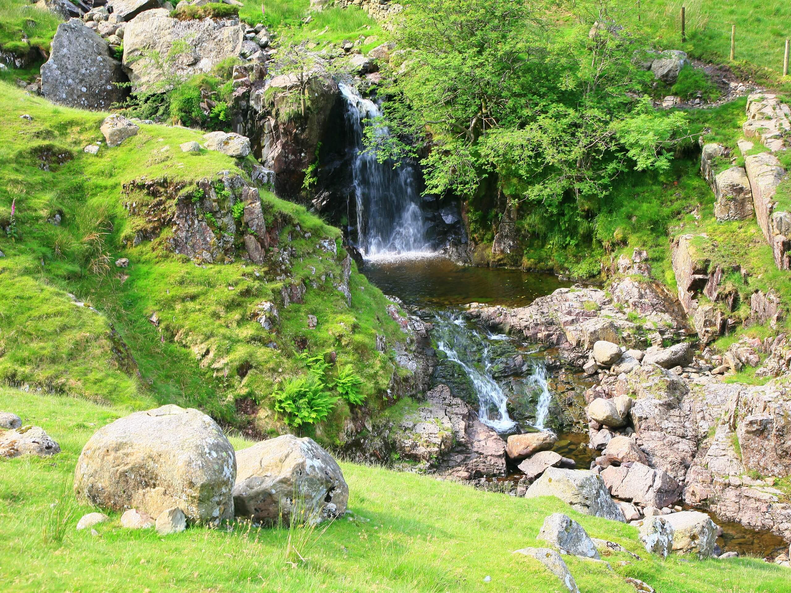 Small waterfall along the coast-to-coast trail (c)John Millen