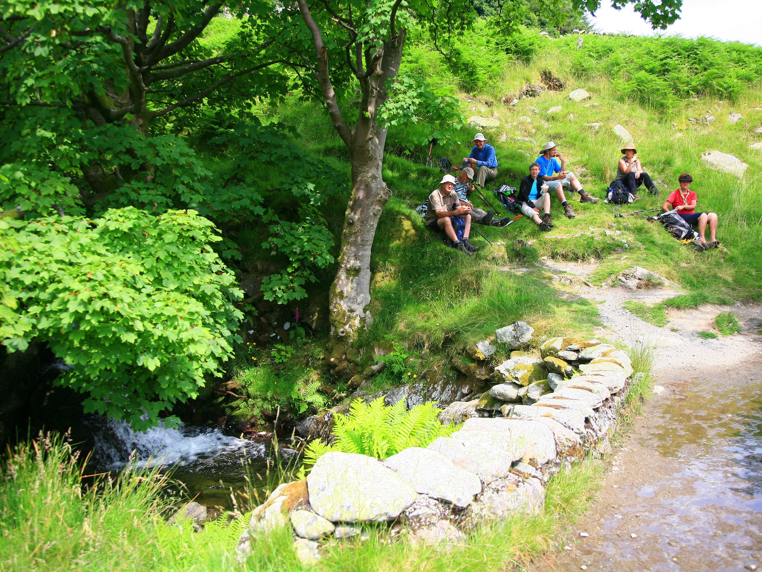 Lunch break near the river in the Northern England (c)John Millen