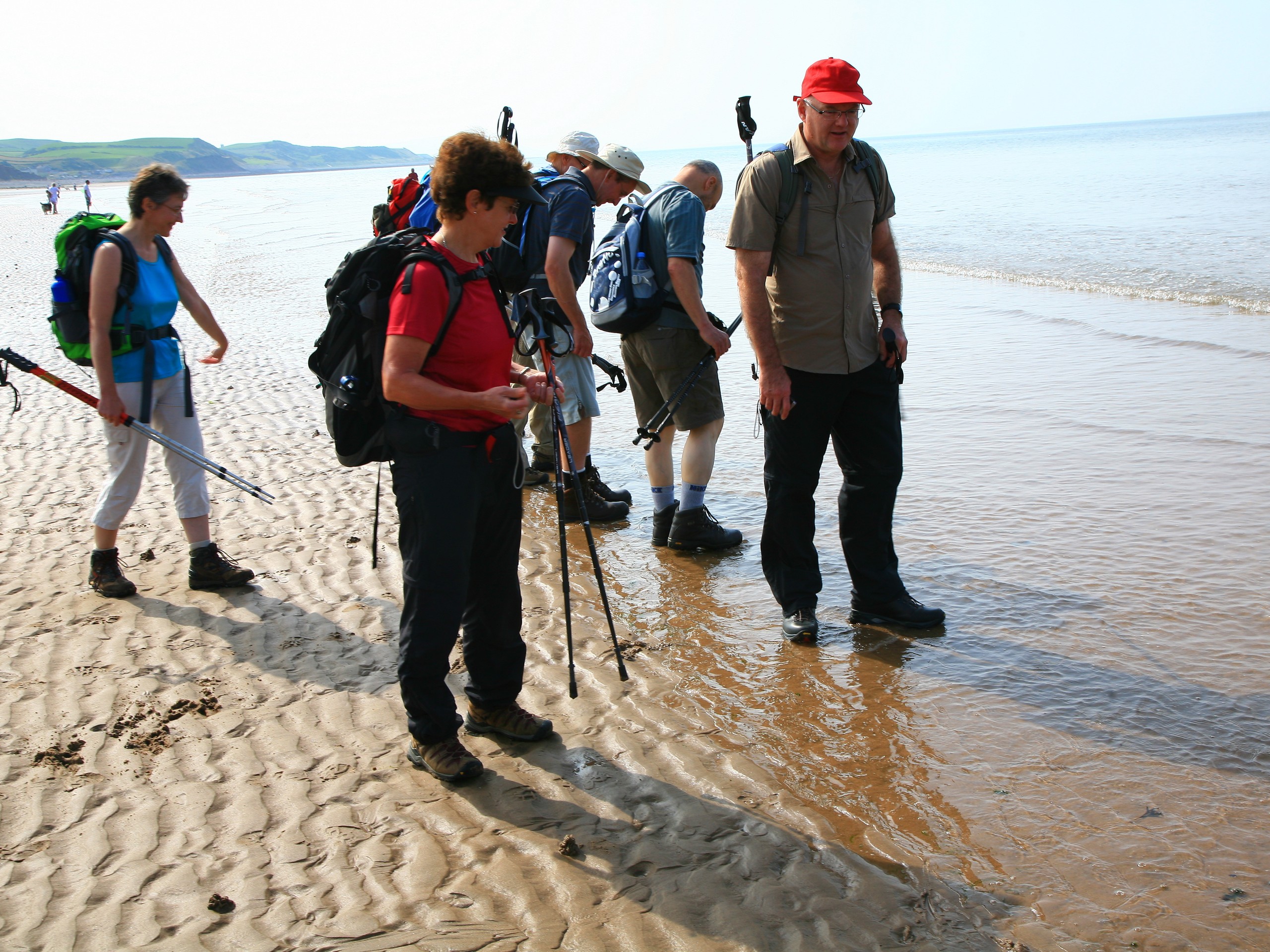 Group of walkers starting their coast-to-coast adventure (c)John Millen