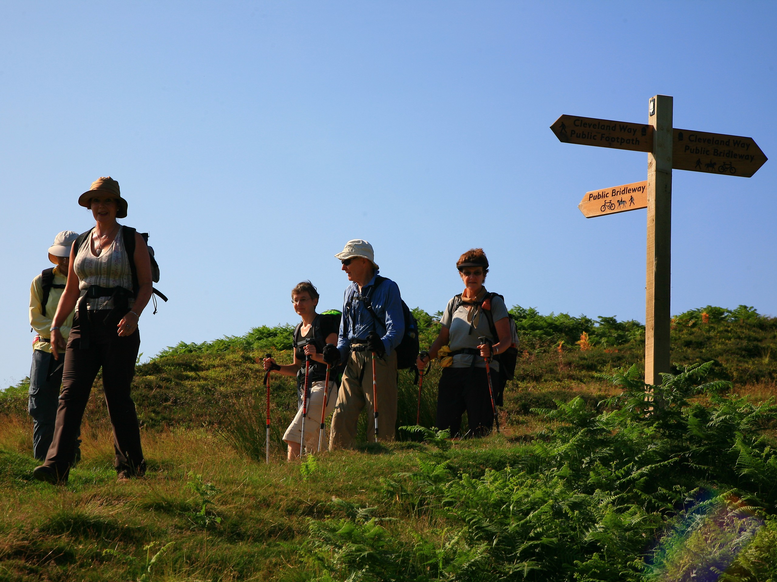 Entering the Cleveland Way path while on Coast to Coast trail (c)John Millen