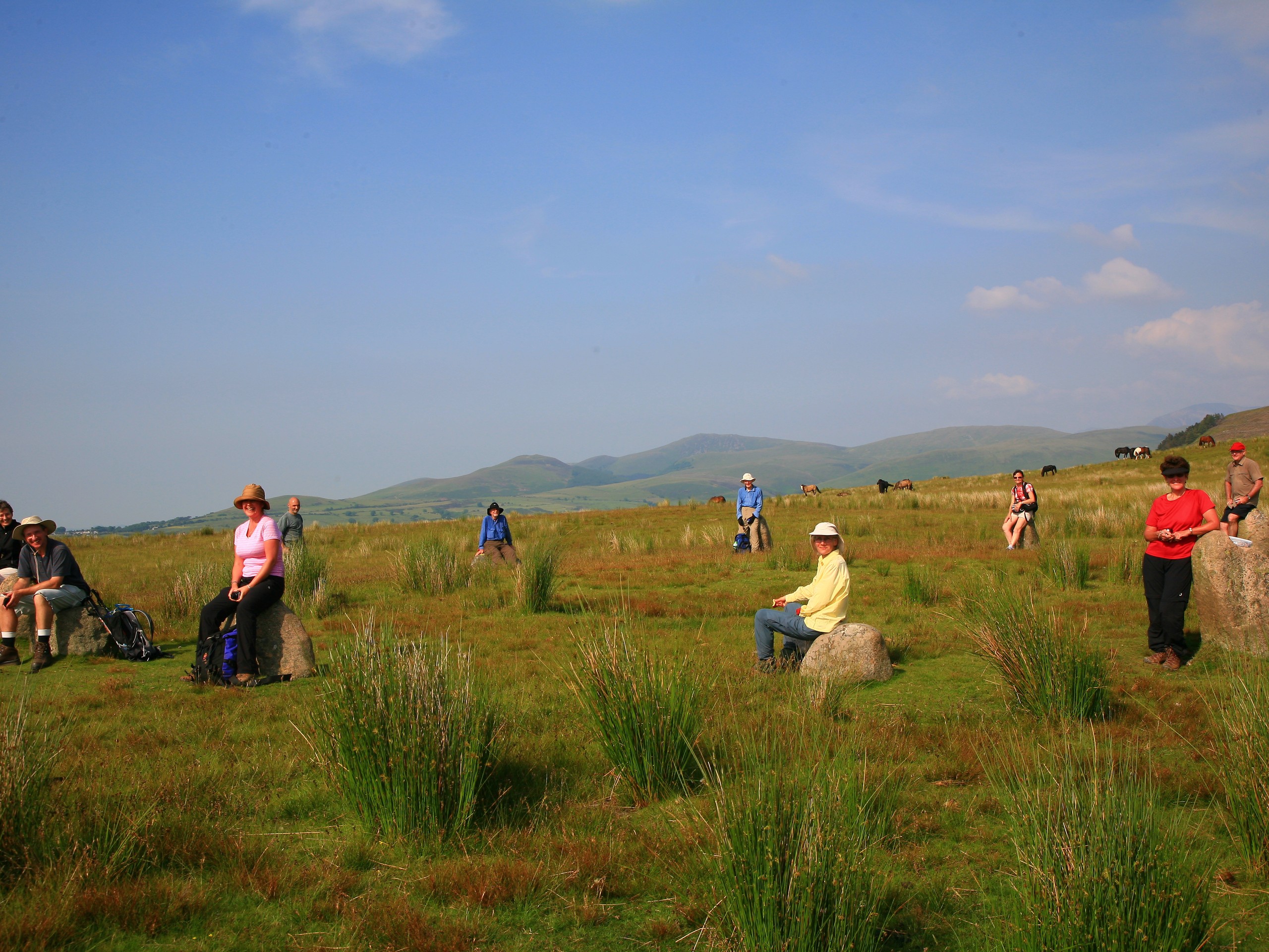 Group of walkers on a self-guided tour in North England (c)John Millen