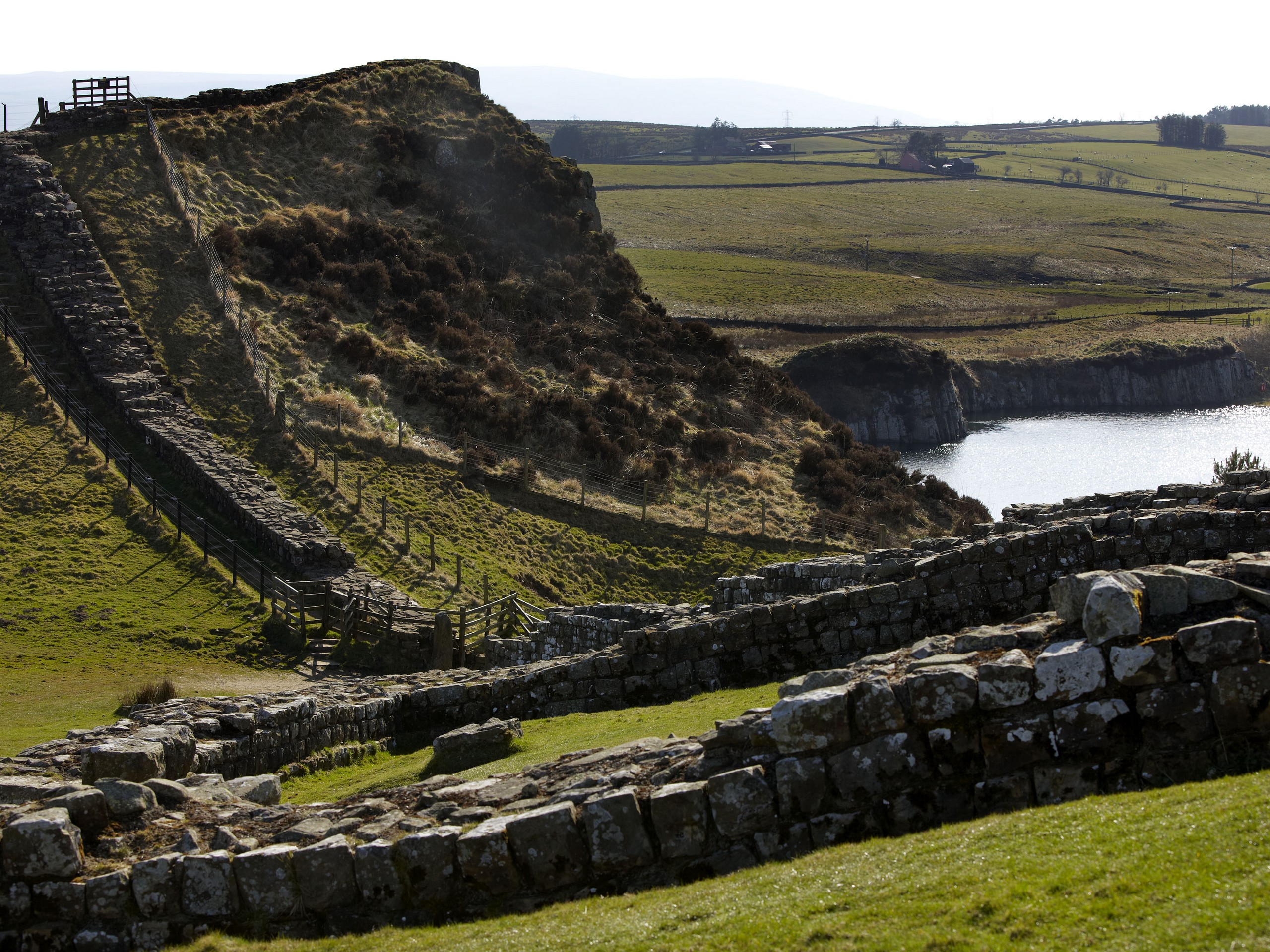 Stunning views on Hadrian's Wall