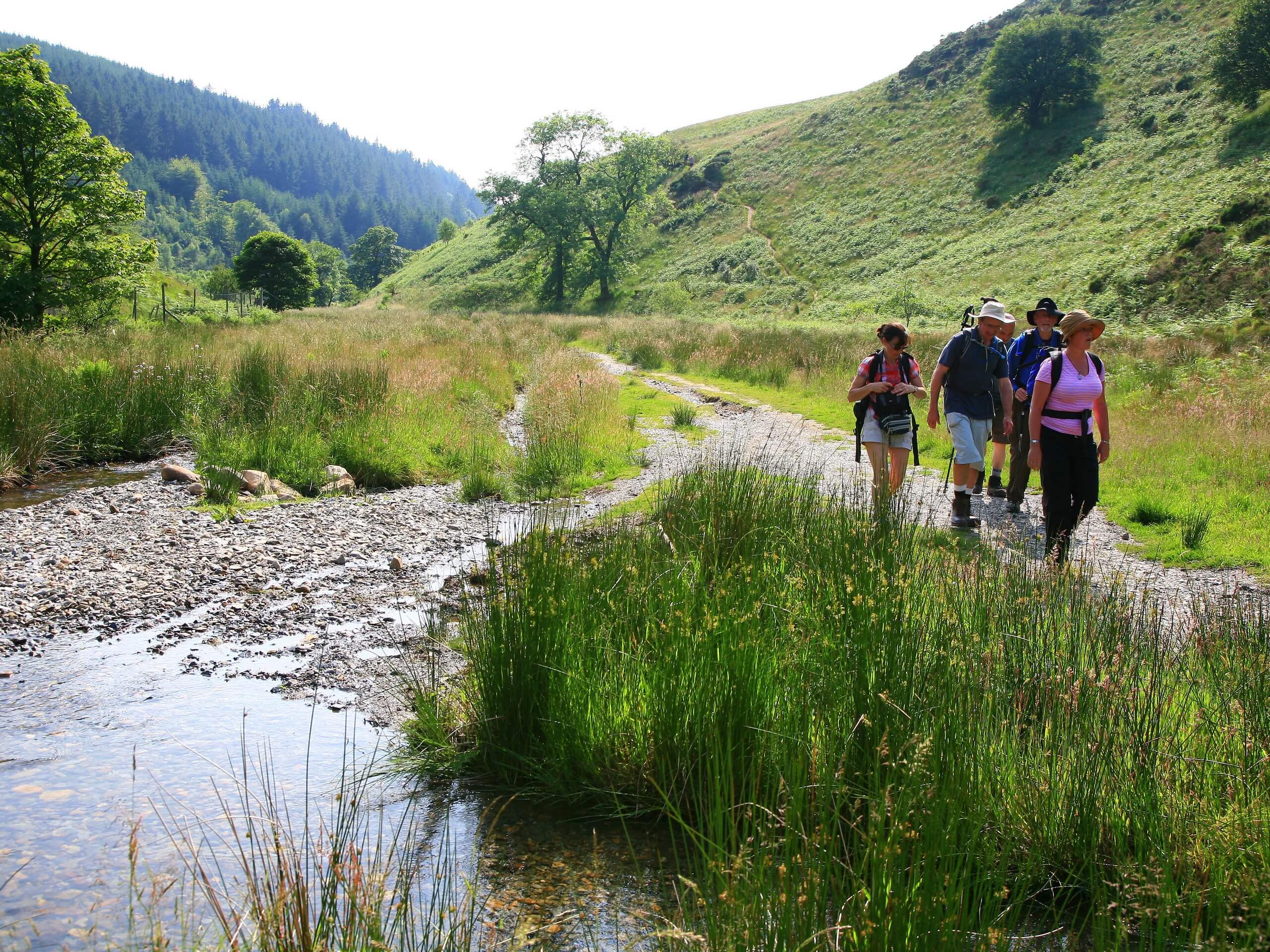 Hiking with a group of friends in Lake District (c)John Millen