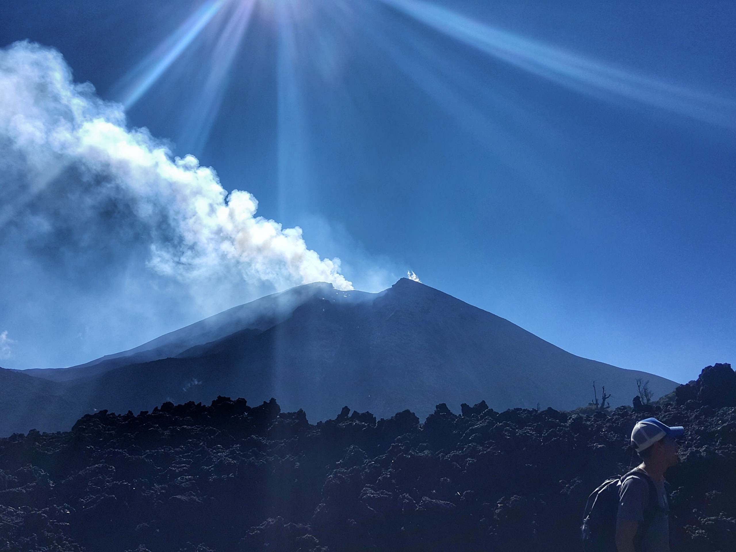 Beautiful smoky volcano in Guatemala