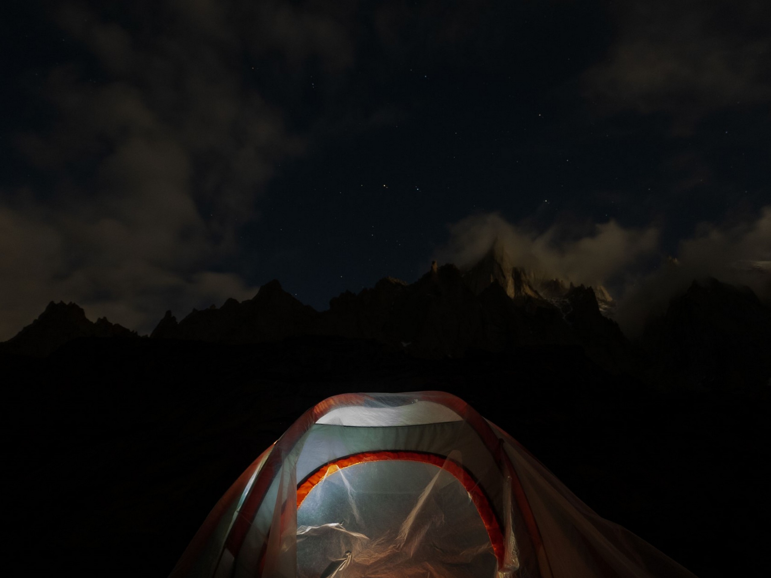 Camp during the night
