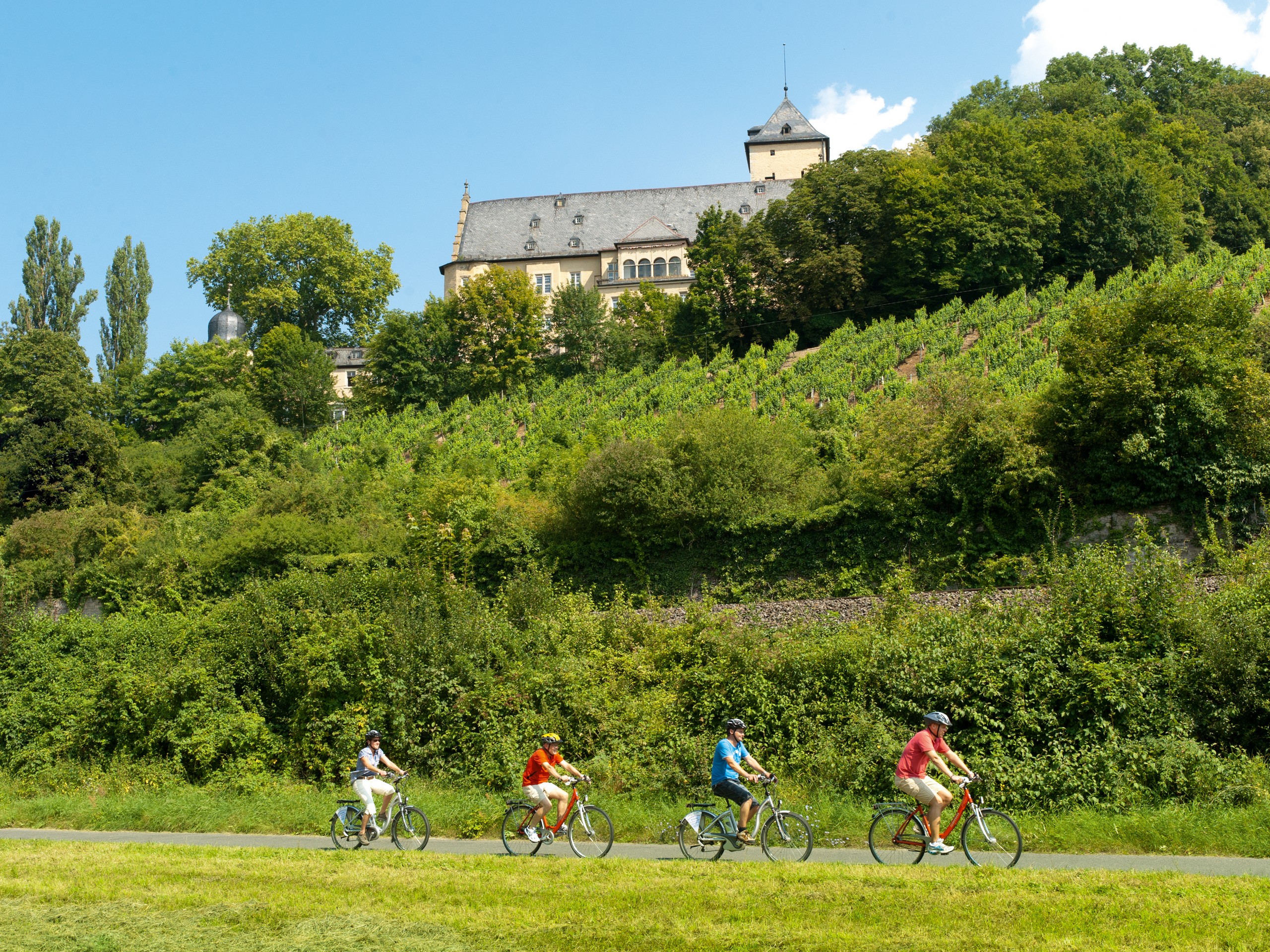 Fränkisches Weinland Schonungen Radeln bei Schonungen mit dem E-Bike