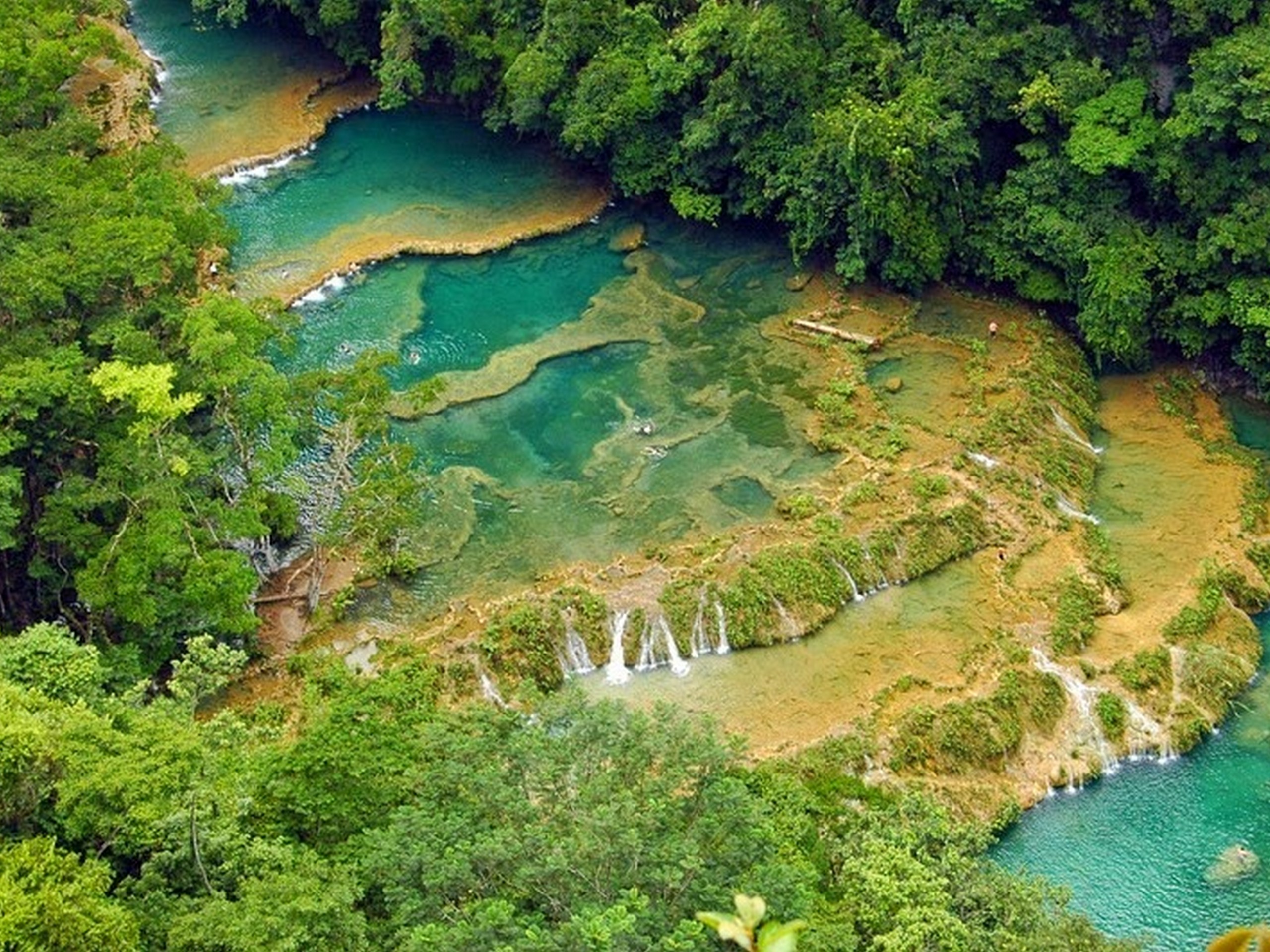 Semuc-Champey-Waterfalls-Aerial-Lookout