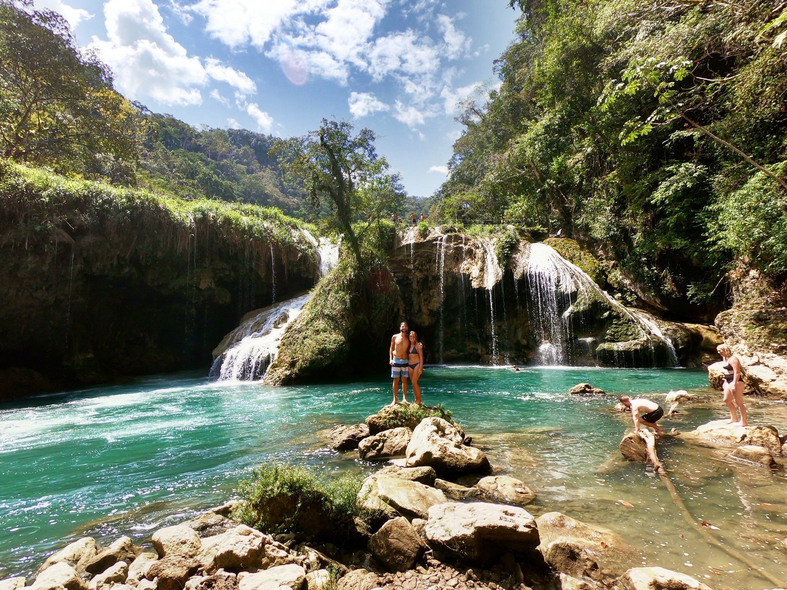 Semuc-Champey-Waterfalls-Couple