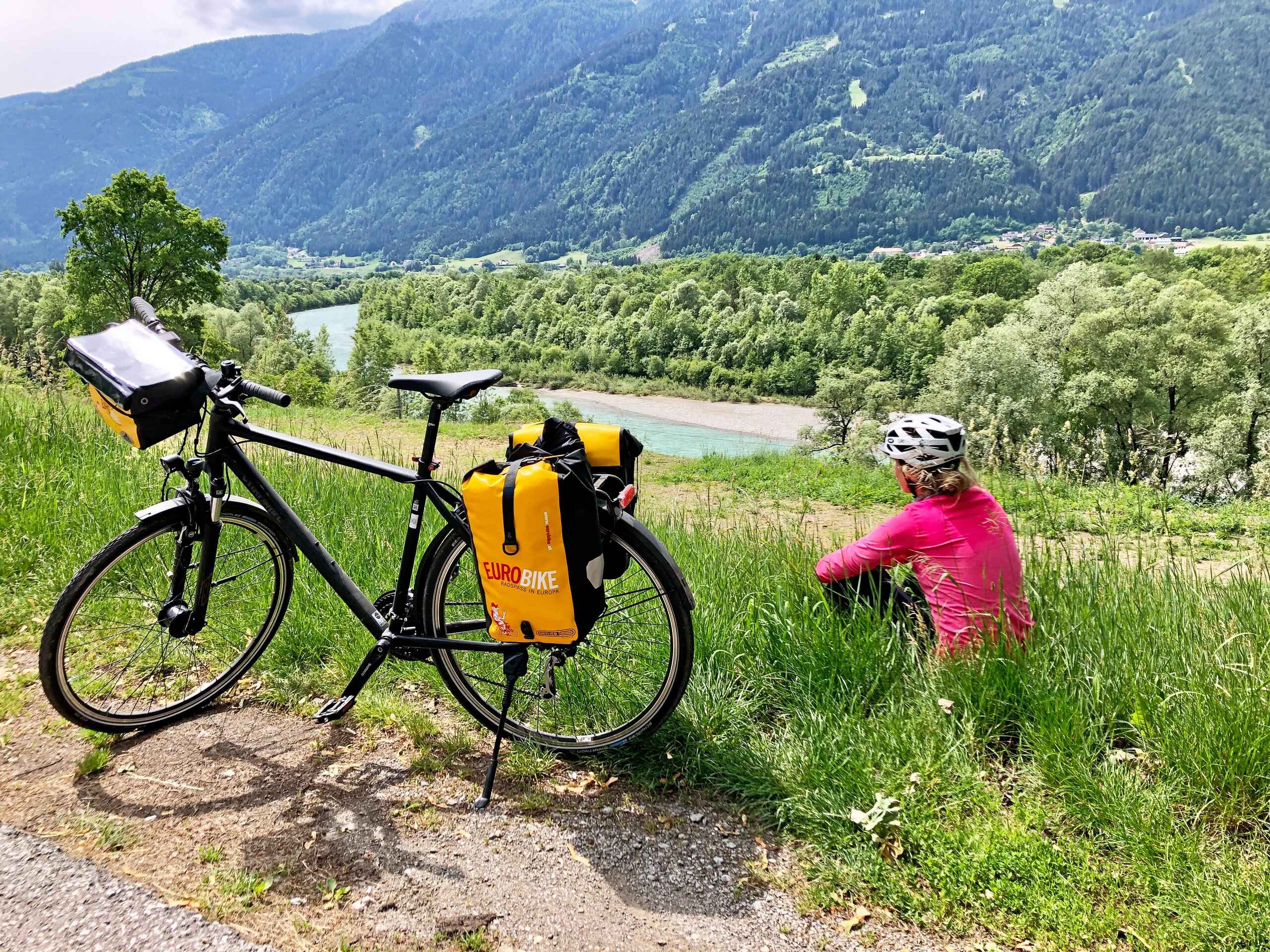 Lunch break in the beautiful green valley