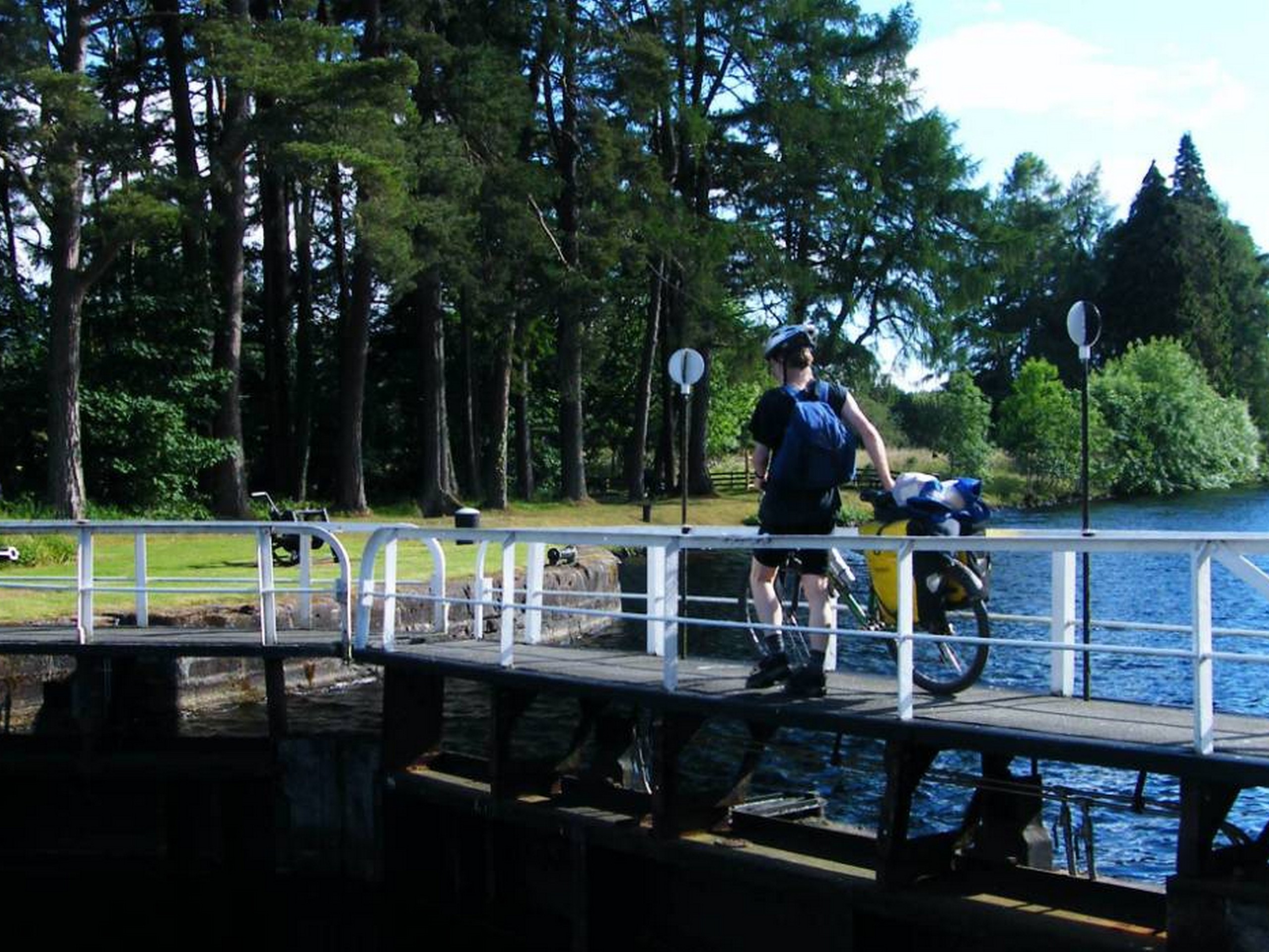 Crossing the locks in Scotland