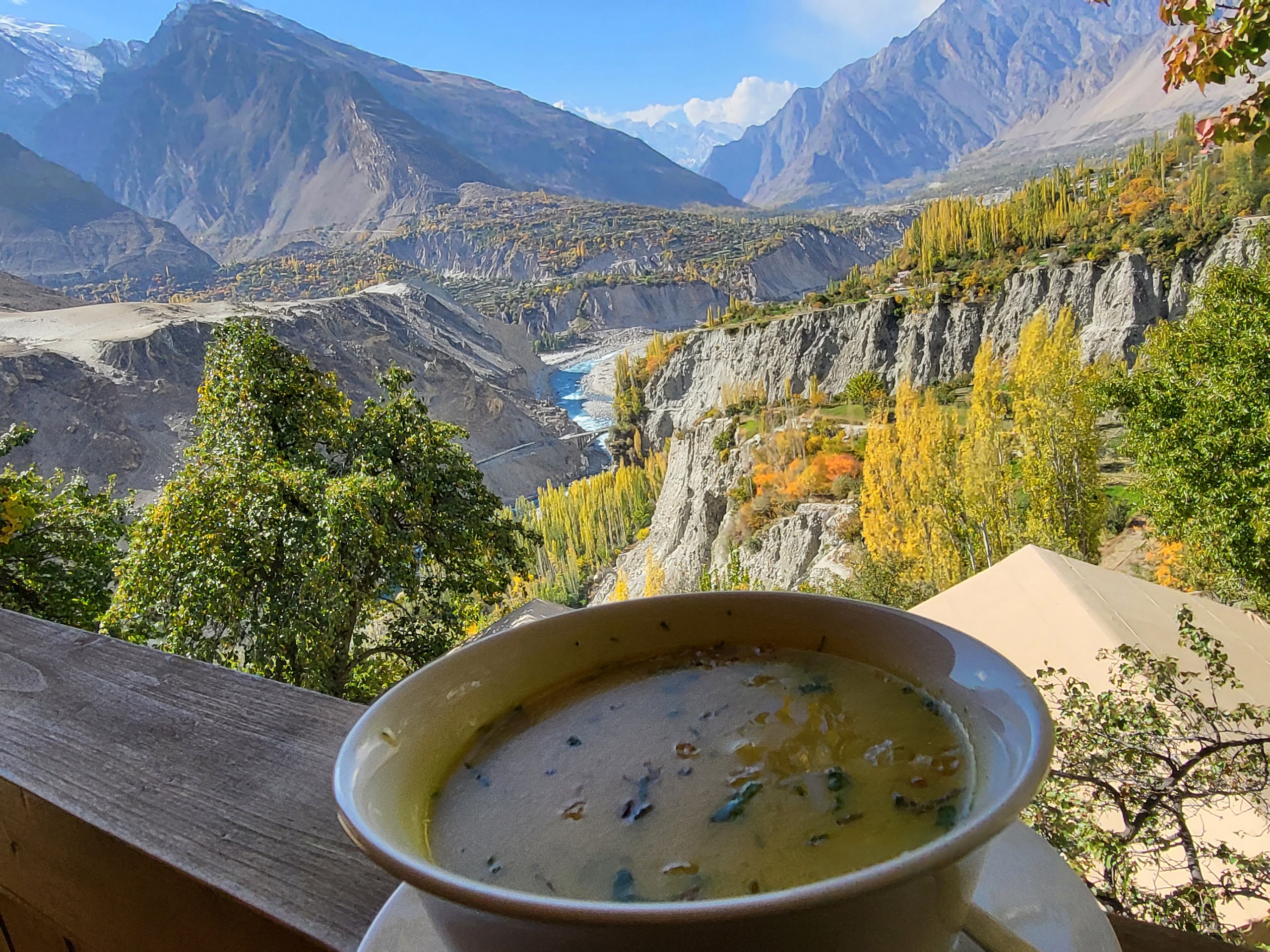 Food at Baltit Fort