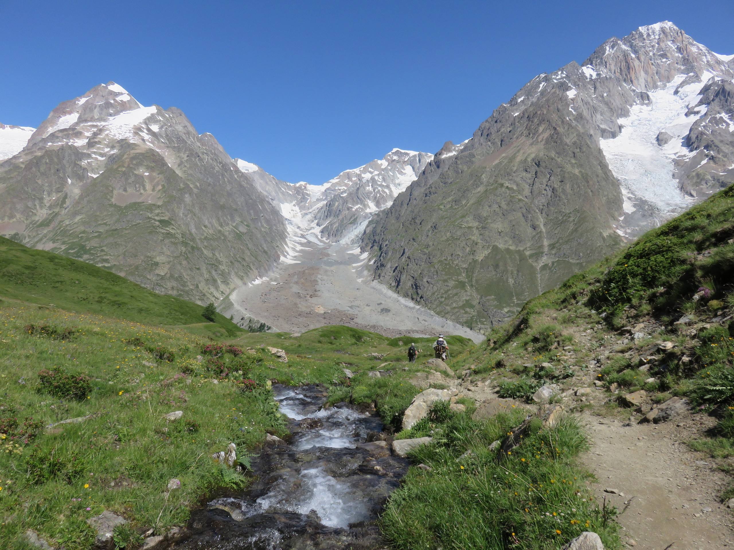 Walking the Tour du Mont Blanc path in France