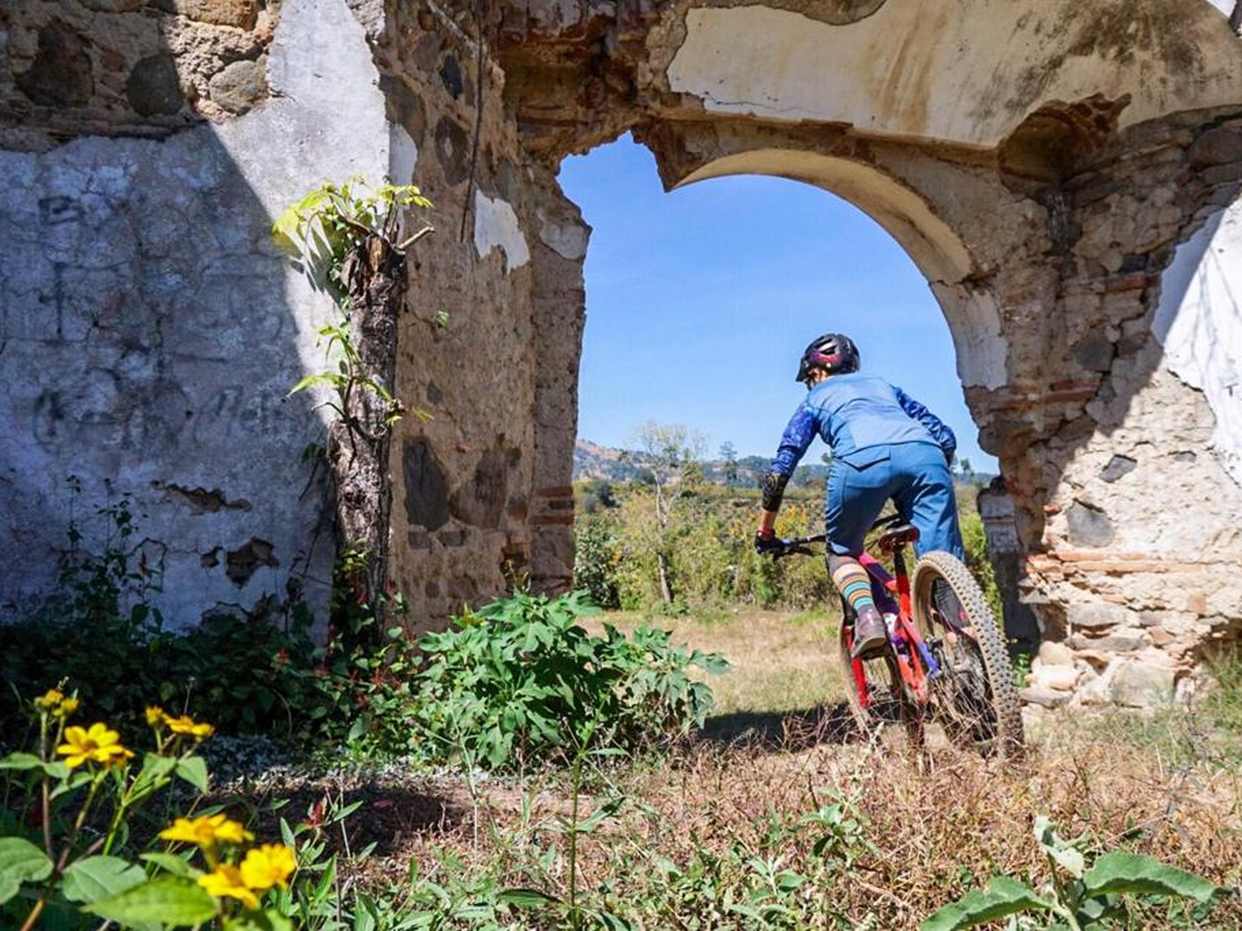 Biker in Guatemala