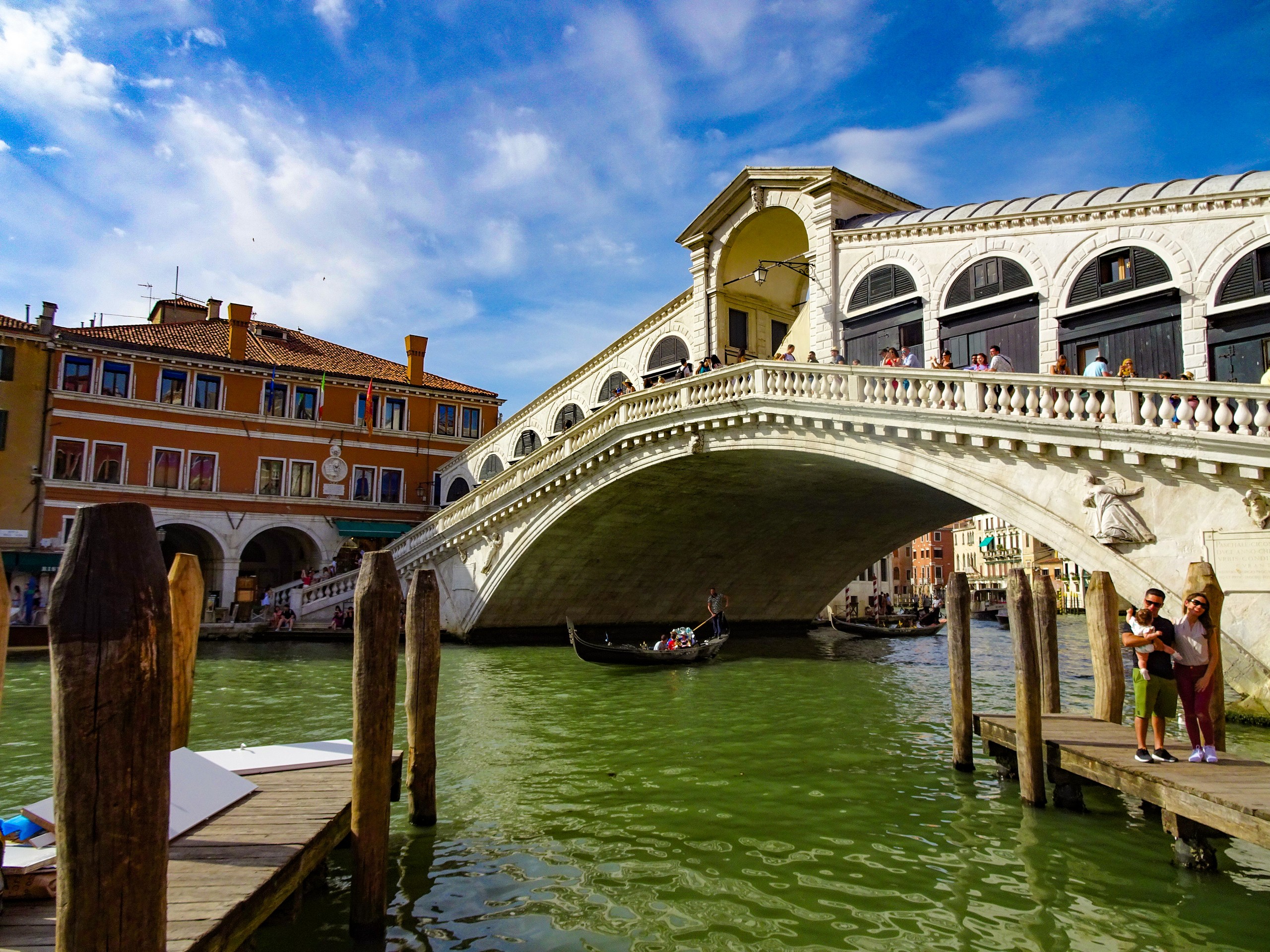 Beautiul bridge over the channel