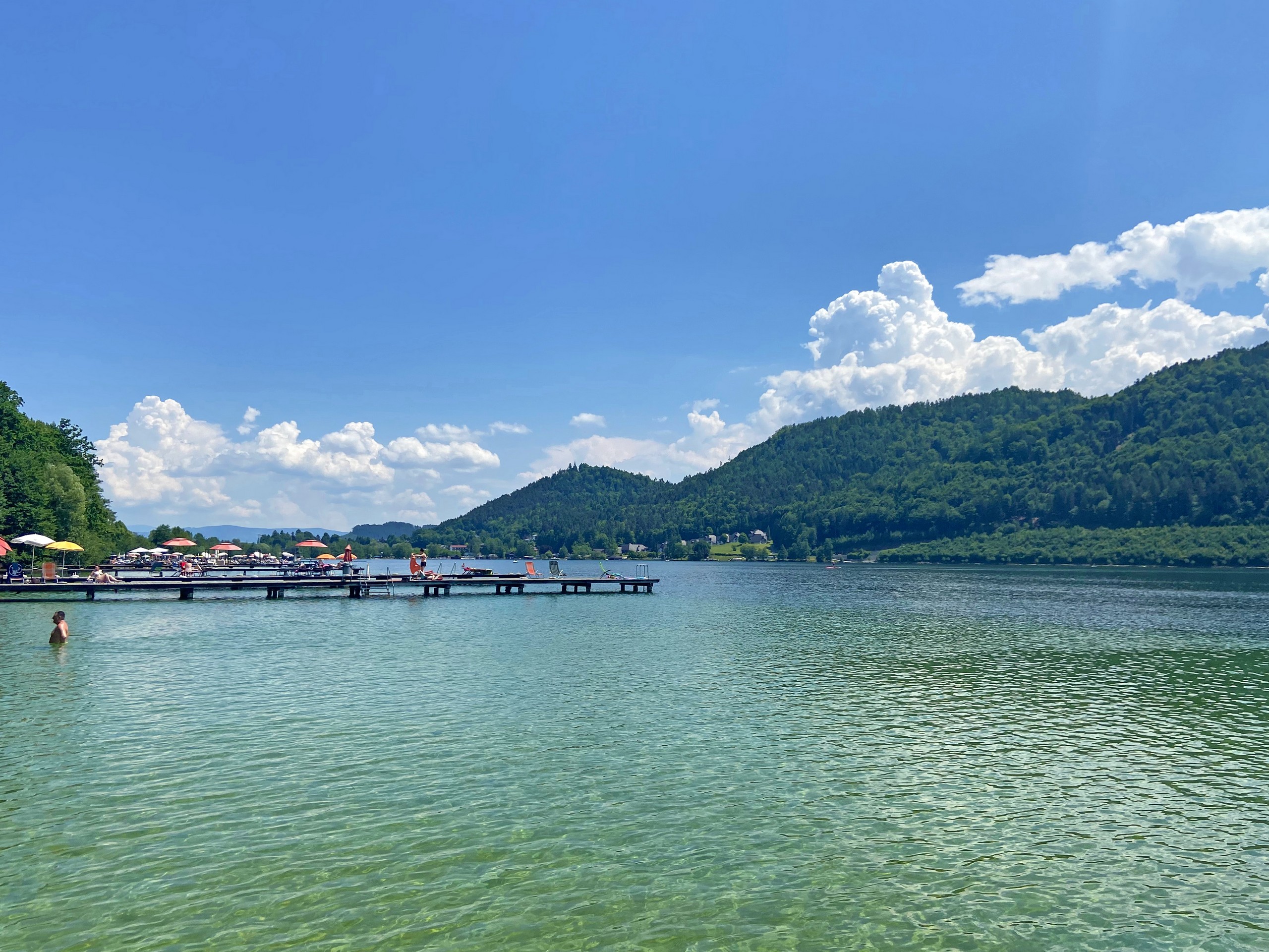 Klopeiner Lake in Carinthian Region