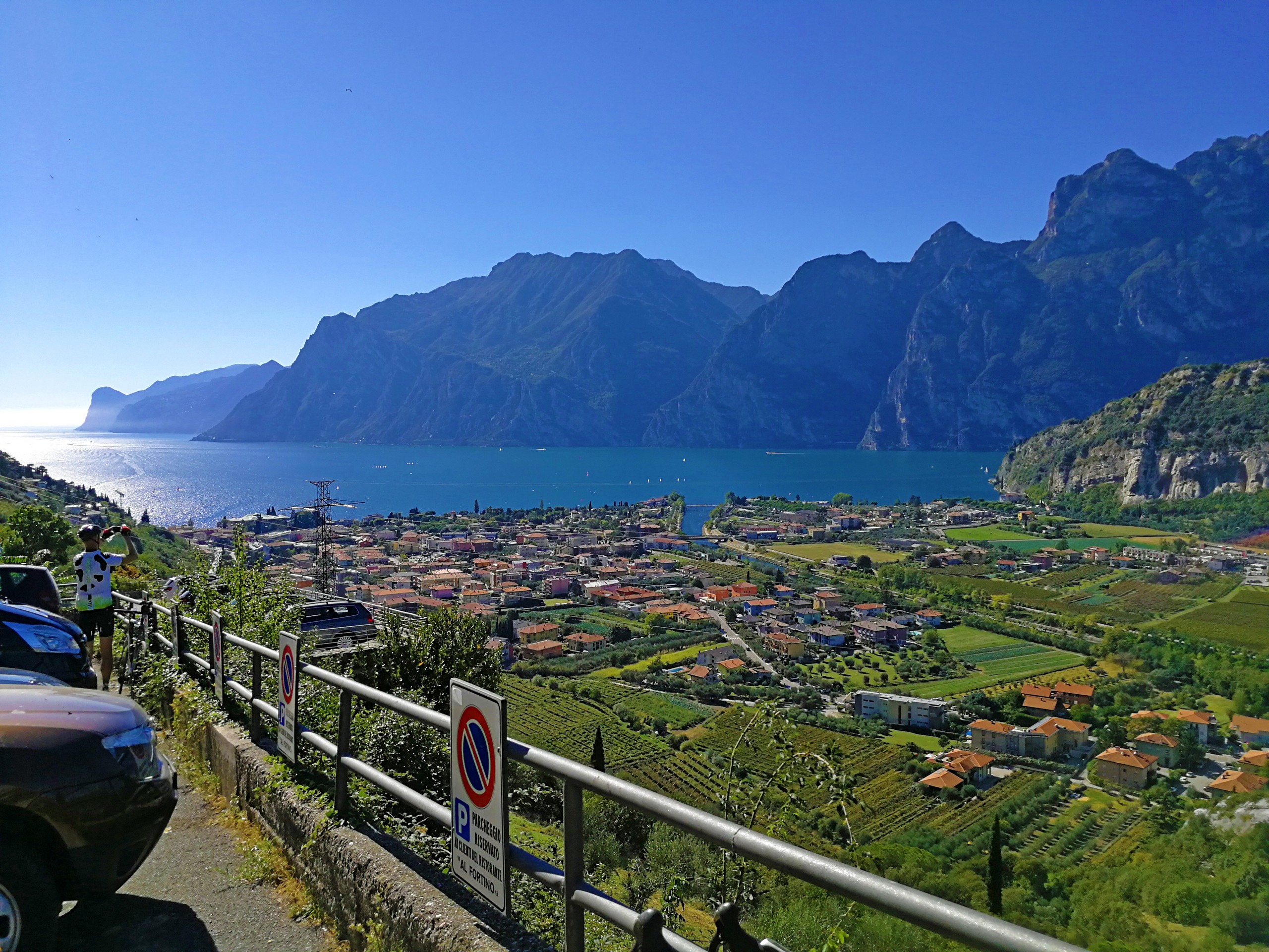 Approaching the lake Garda