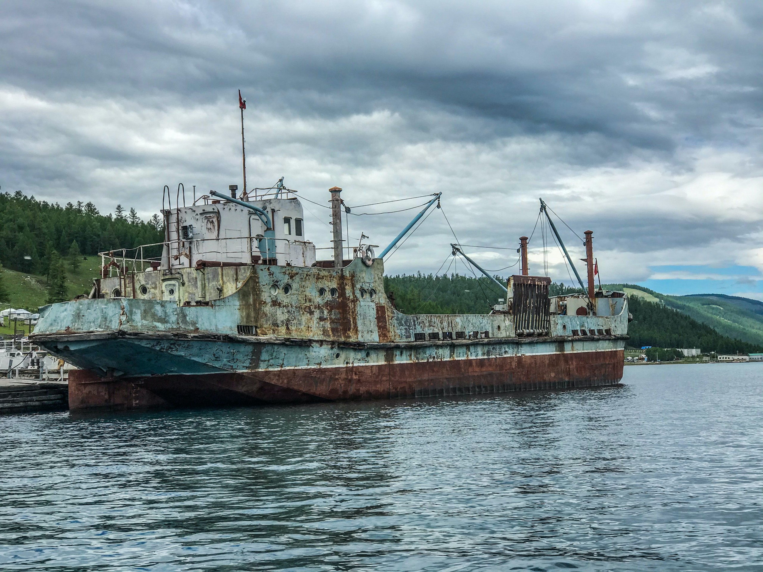 Old ship in Mongolia