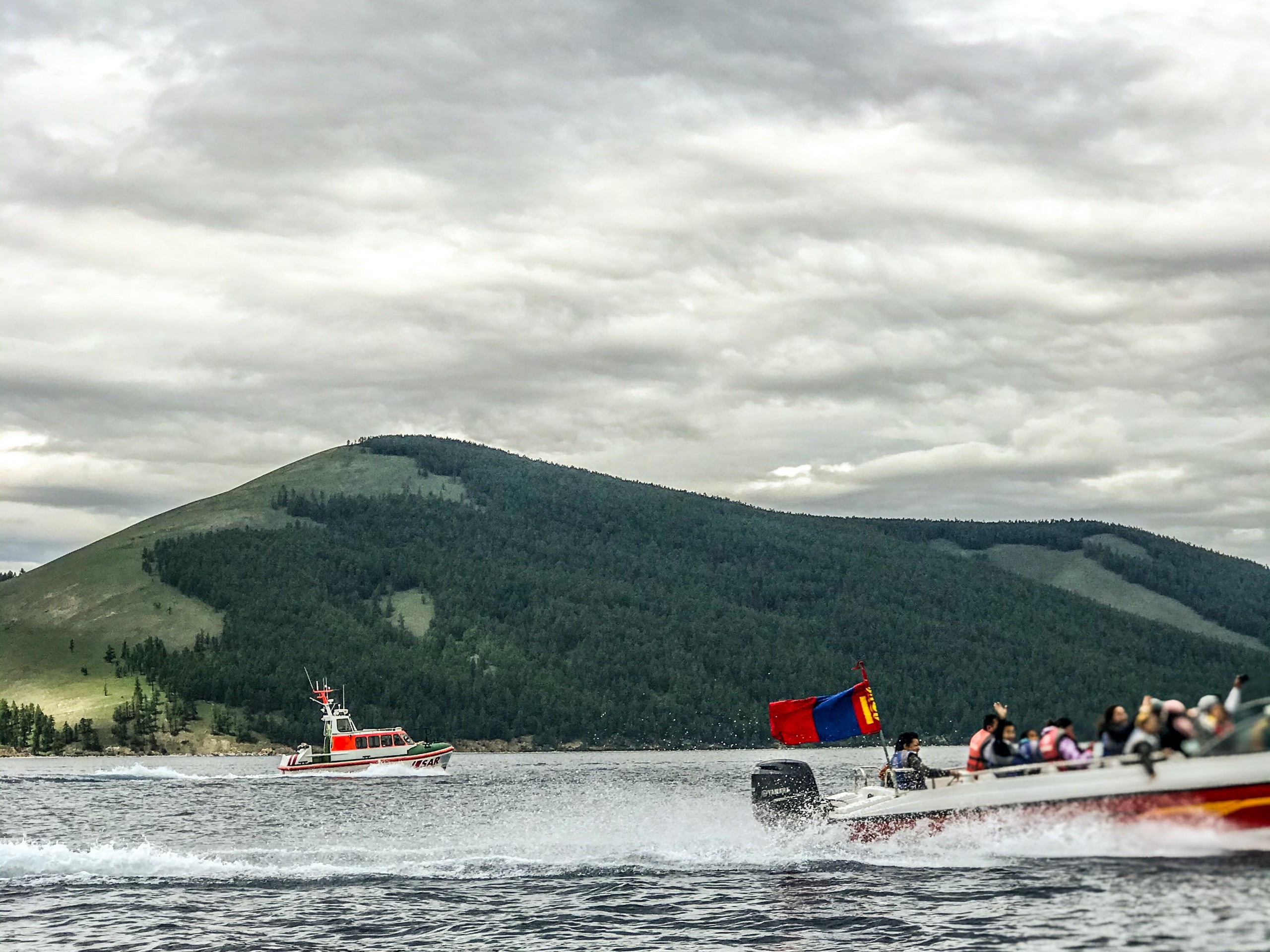 Water activities in Mongolia