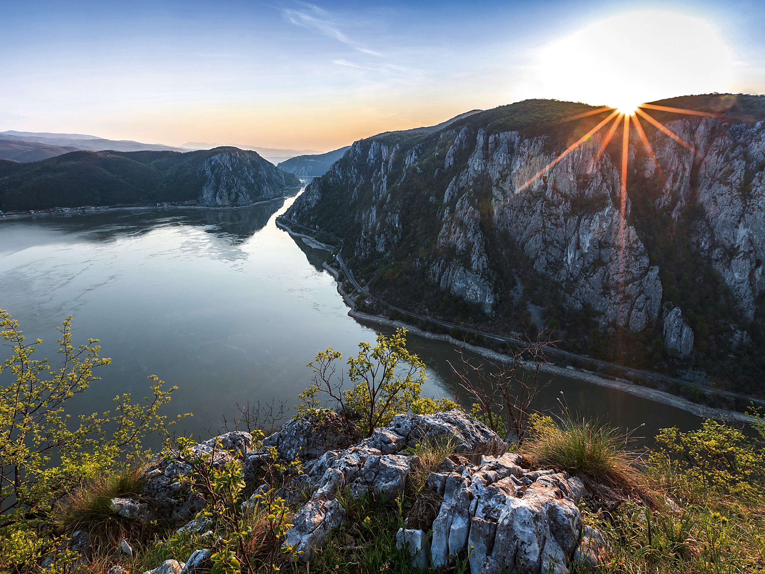 Danube river panorama