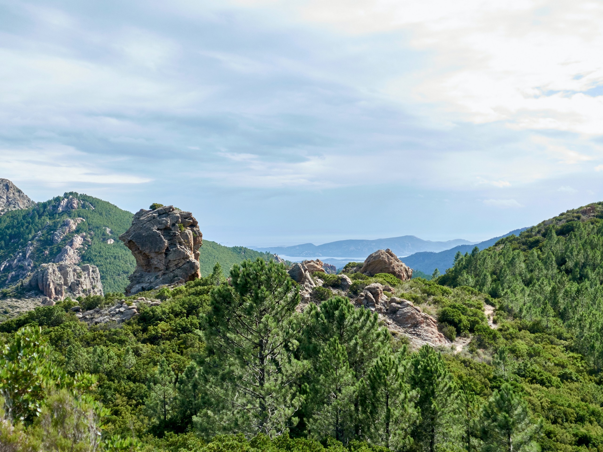 Mountain views along the GR20 route